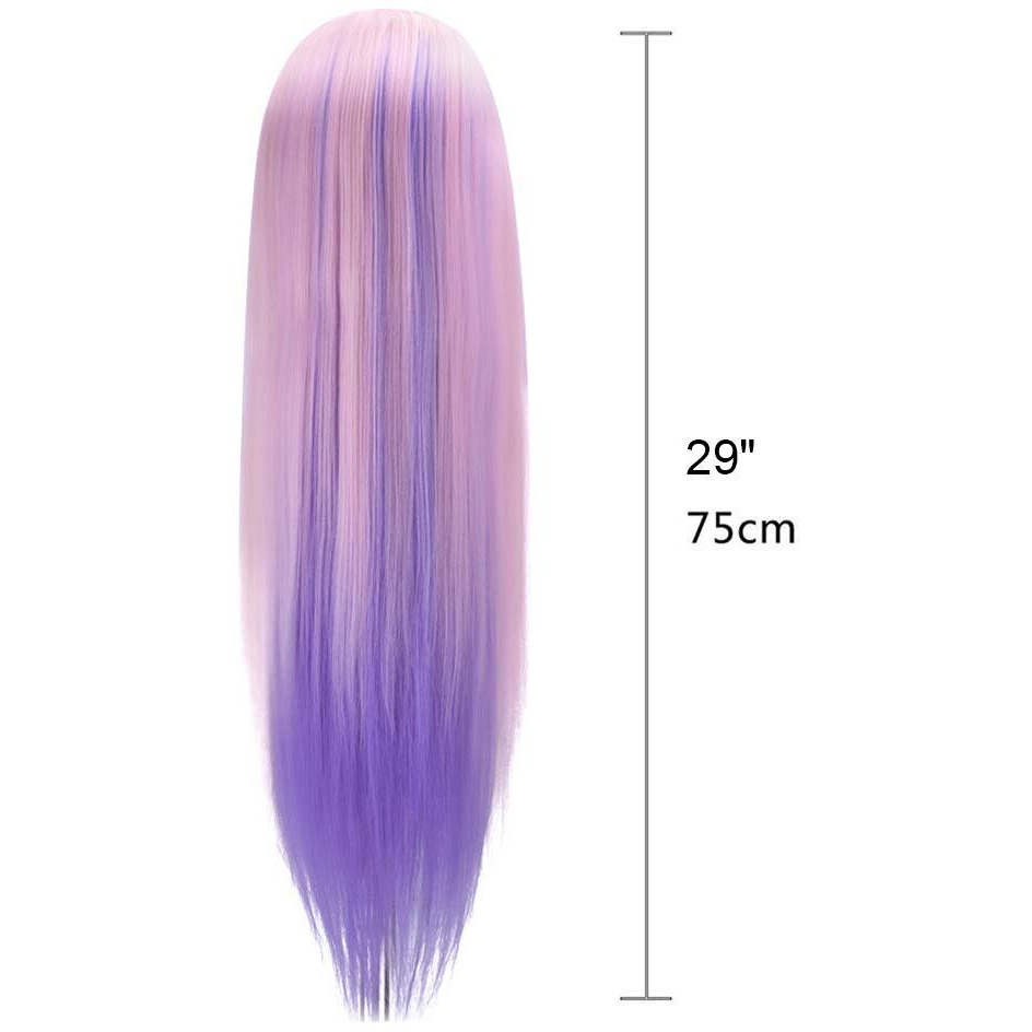 Mannequin Head With Hair, Topdirect 29"" Hair Mannequin Manikin Head Hair Practice Cosmetology Hair Doll Head Styling Hairdressing Training Braiding Cutting Setting With Clamp Holder And Tools