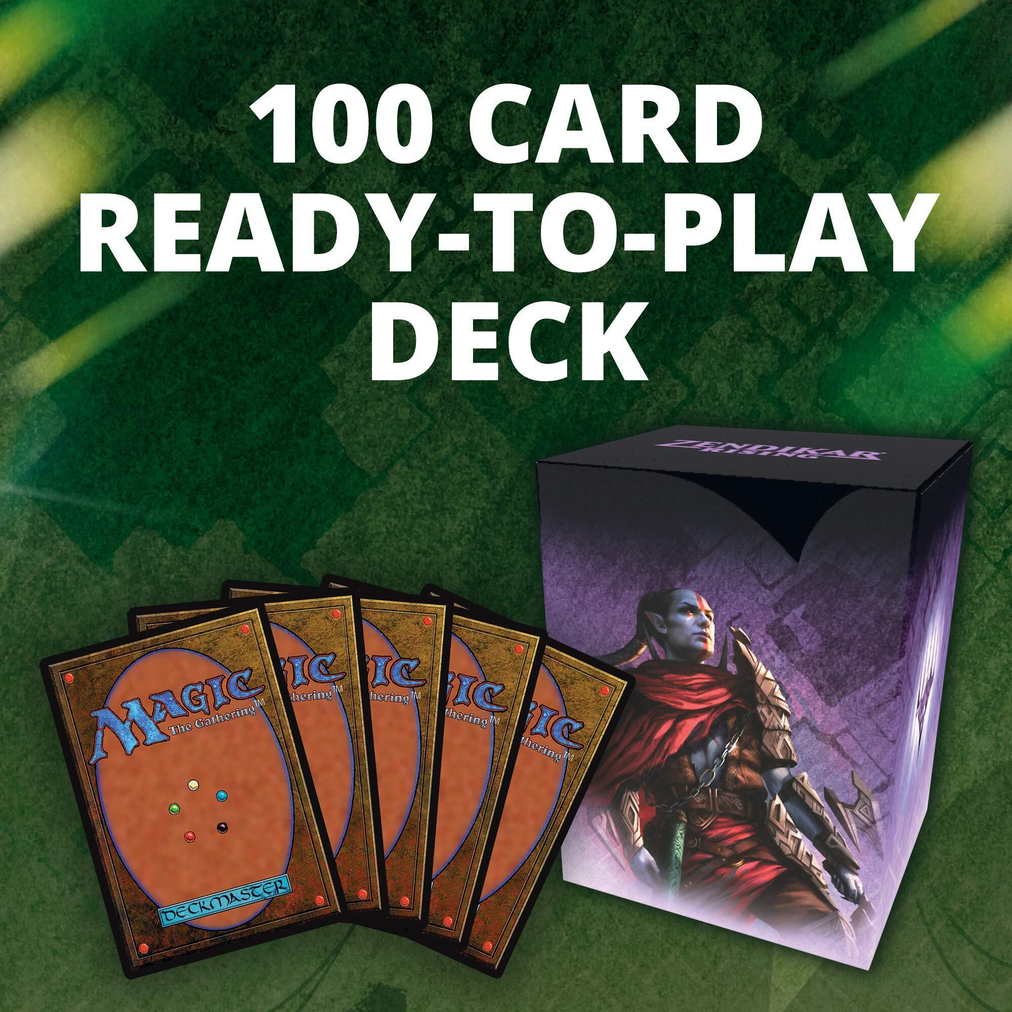 Magic The Gathering Zendikar Rising Commander Deck - Sneak Attack | 100 Card Ready-To-Play Deck | 1 Foil Commander | Blue-Black