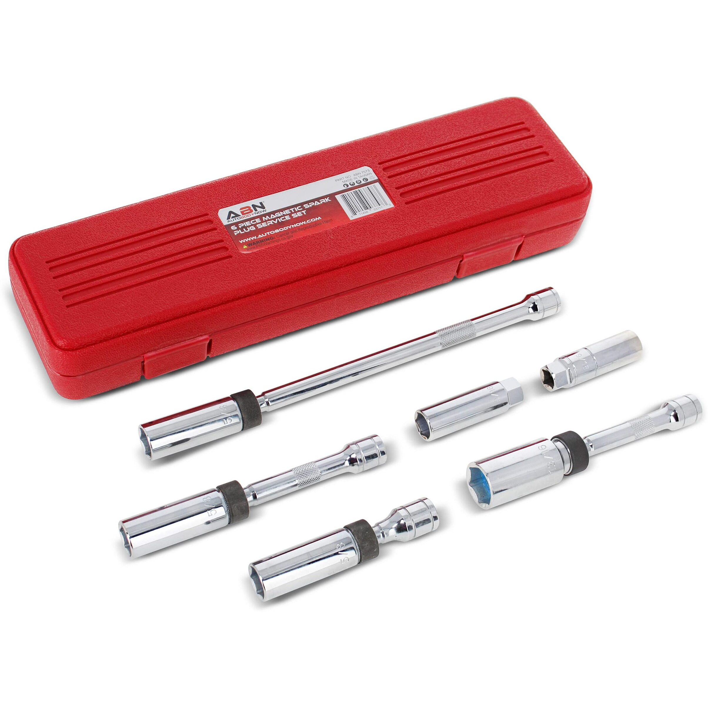 Abn Spark Plug Socket Set - 6 Piece 3/8In Drive Magnetic Socket Extension Set Spark Plug Removal Tool Set
