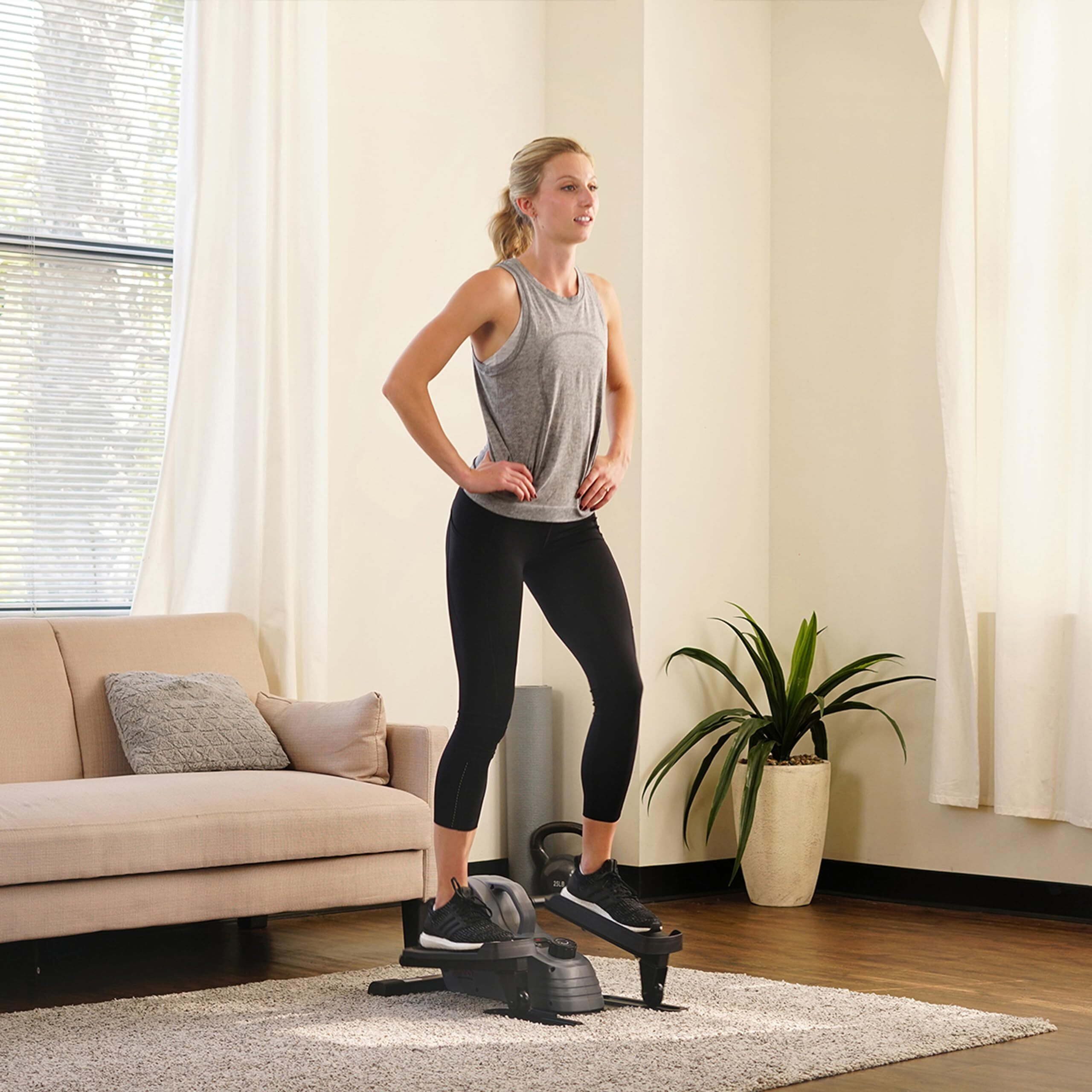 Sunny Health & Fitness Portable Stand Up Elliptical - Sf-E3908
