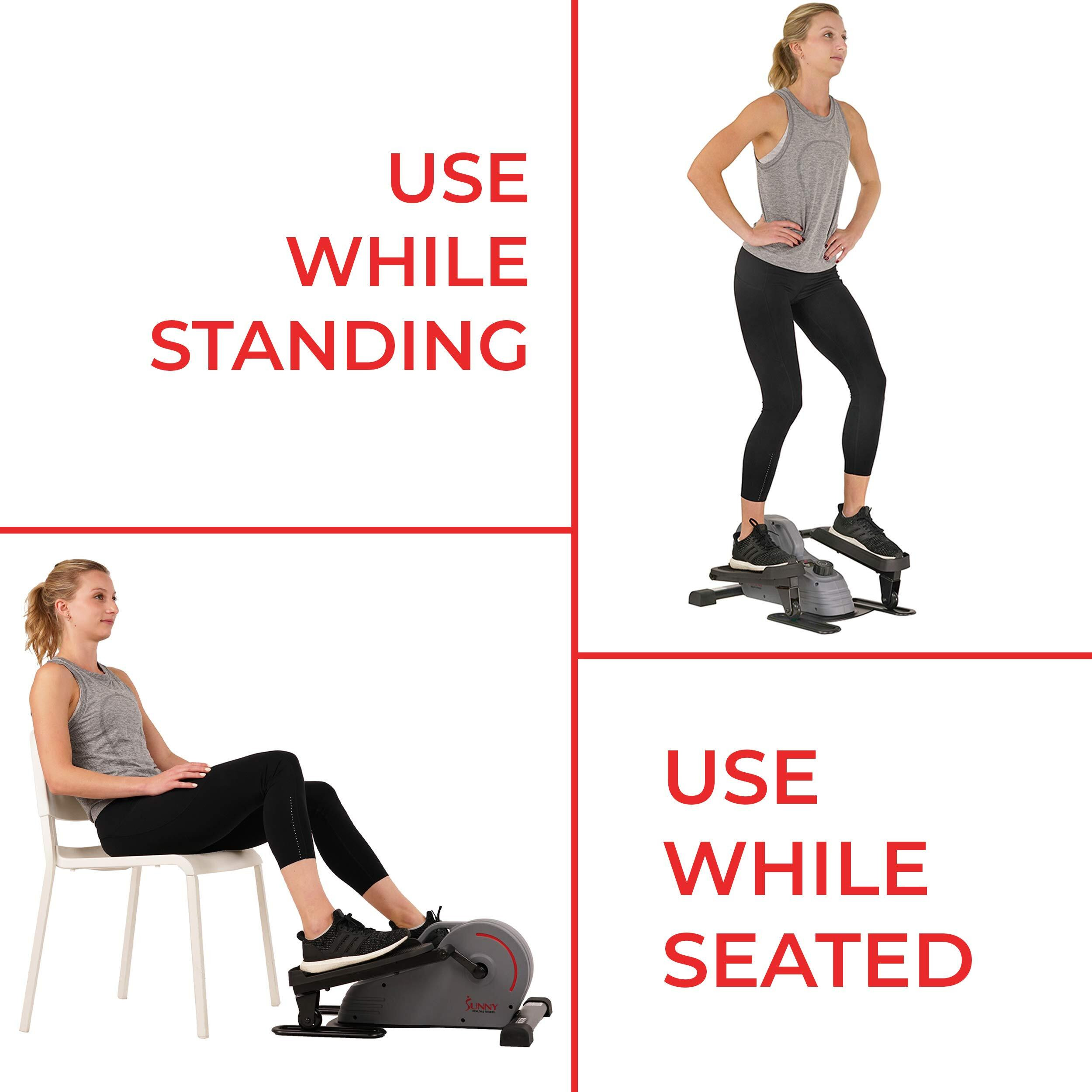 Sunny Health & Fitness Portable Stand Up Elliptical - Sf-E3908