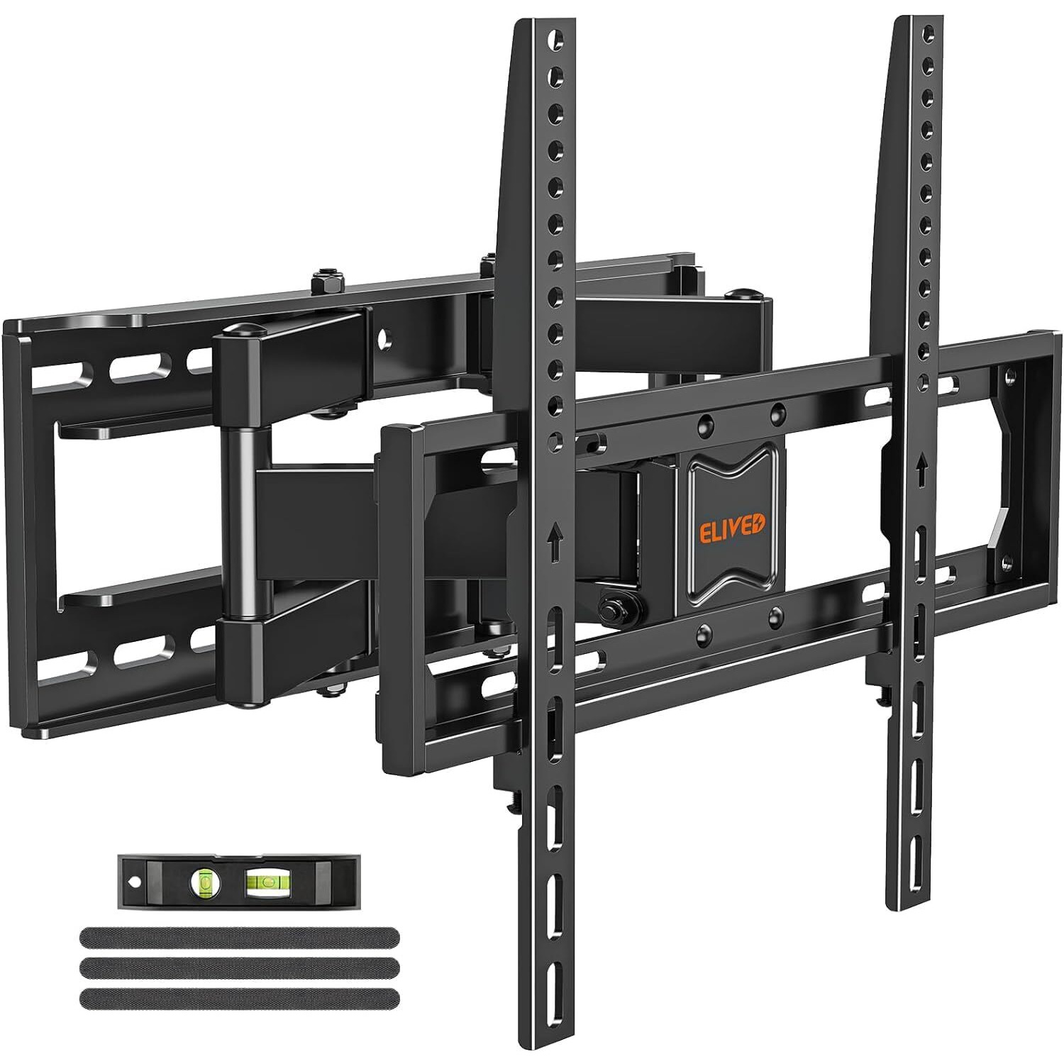 Elived Ul Listed Tv Mount For Most 26-65 Inch Tvs, Full Motion Tv Wall Mount Swivel And Tilt, Wall Mount Tv Bracket Max Vesa 400X400, Holds Up To 88 Lbs Fits 8    12    16"" Wood Studs