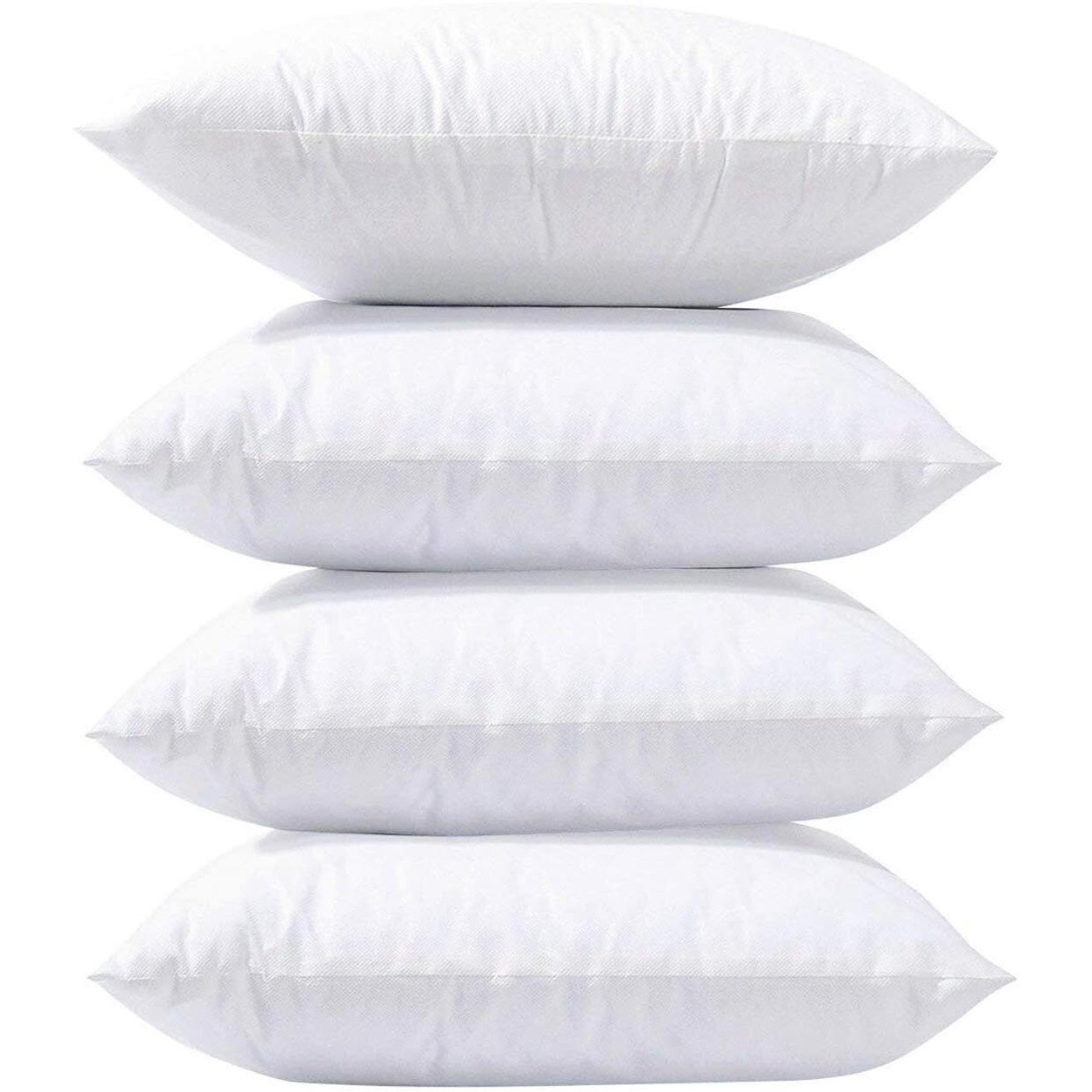 Phantoscope Pillow Inserts, Hypoallergenic 100% Virgin Fiber Square Form Microfiber Throw Pillow Inserts, Couch Bed Pillows, 20X20 Inch (Pack Of 4)