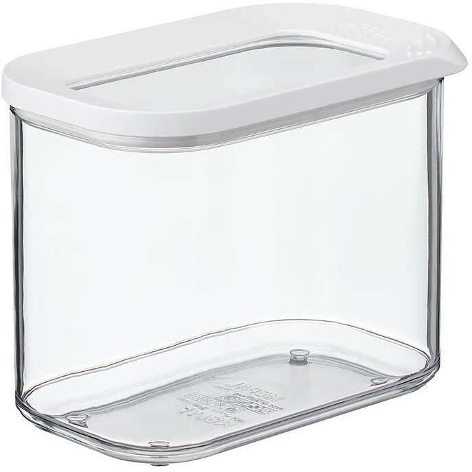 Mepal Modula Transparent Food Storage Container | 34Oz/1,000Ml | Perfect For Dry Goods | Dishwasher Safe | White Framed Lid | Bpa Free | Made In Holland