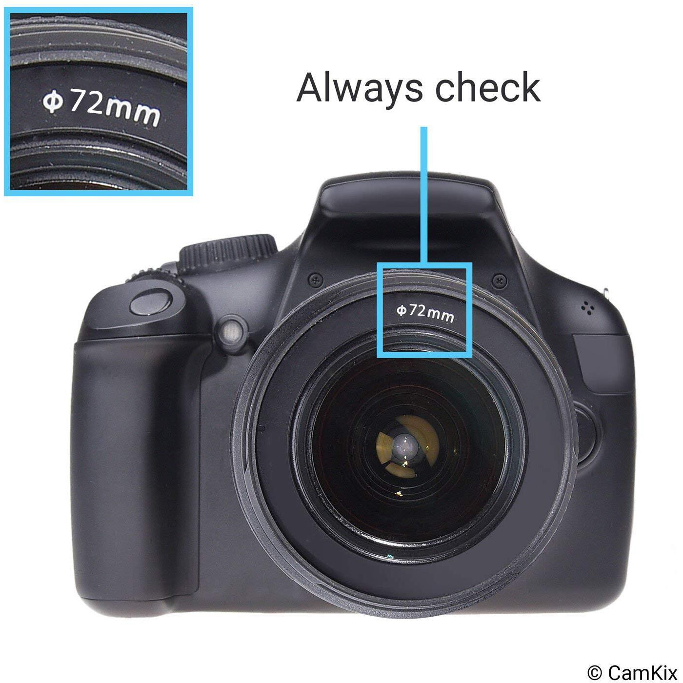 72Mm Set Of 2 Camera Lens Hoods And 1 Lens Cap - Rubber (Collapsible) + Tulip Flower - Sun Shade/Shield - Reduces Lens Flare And Glare - Blocks Excess Sunlight For Enhanced Photography And Video