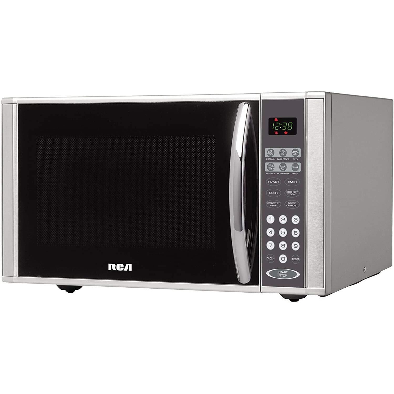 Rca Rmw1134 21"" 1.1 Cu.Ft, Microwave Oven Countertop, 20.75 X 16.20 X 11.00 Inches, Stainless Steel