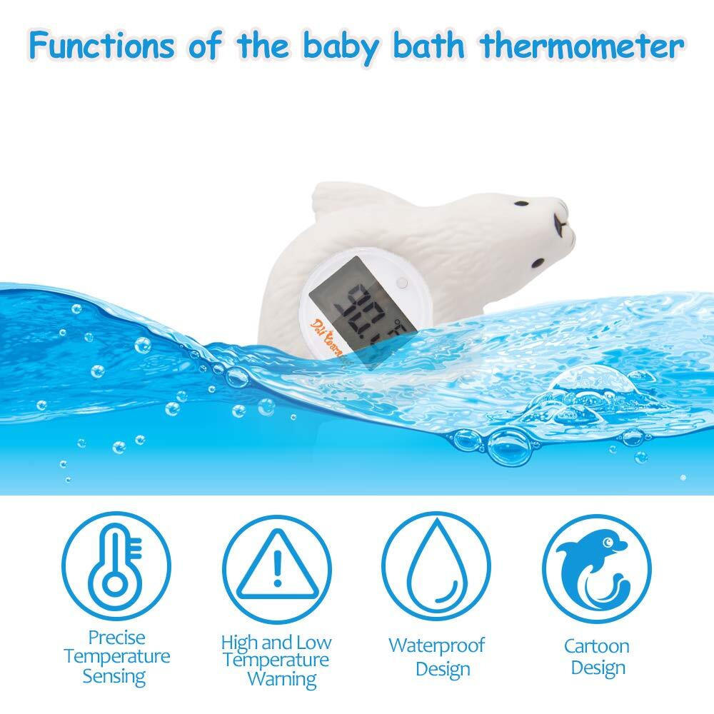 Doli Yearning Upgrade Baby Bath Thermometer Room Temperature| Water Thermometer|Kids' Bathroom Safety Products| Baby Bath(Seal Shape)/, Lcd