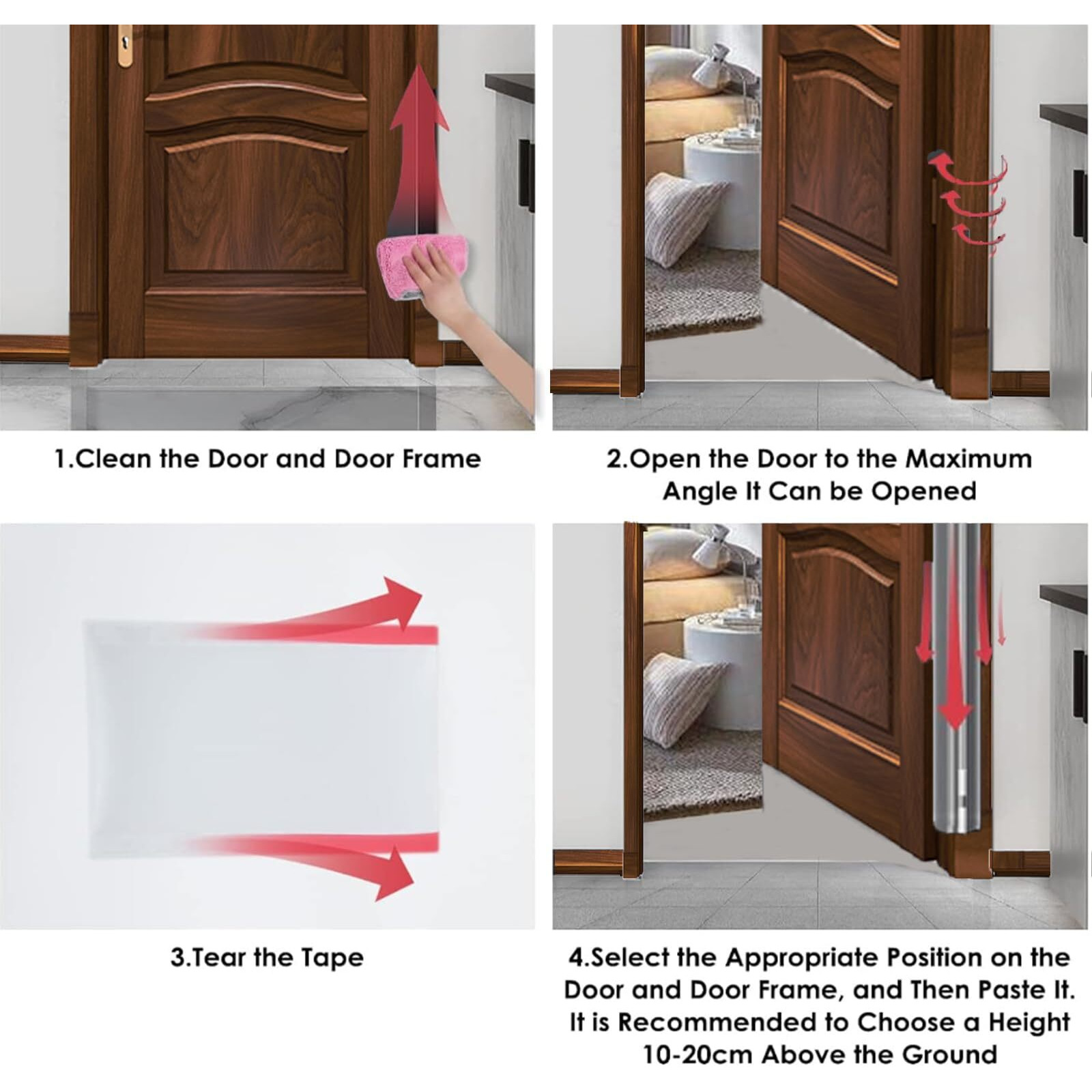 Door Pinch Guard Baby Proofing, Door Hinge Cover, Door Protector For Kids Finger Safety, Door Finger Pinch Guards Heavy Duty, Door Jam Shield, Junesisters
