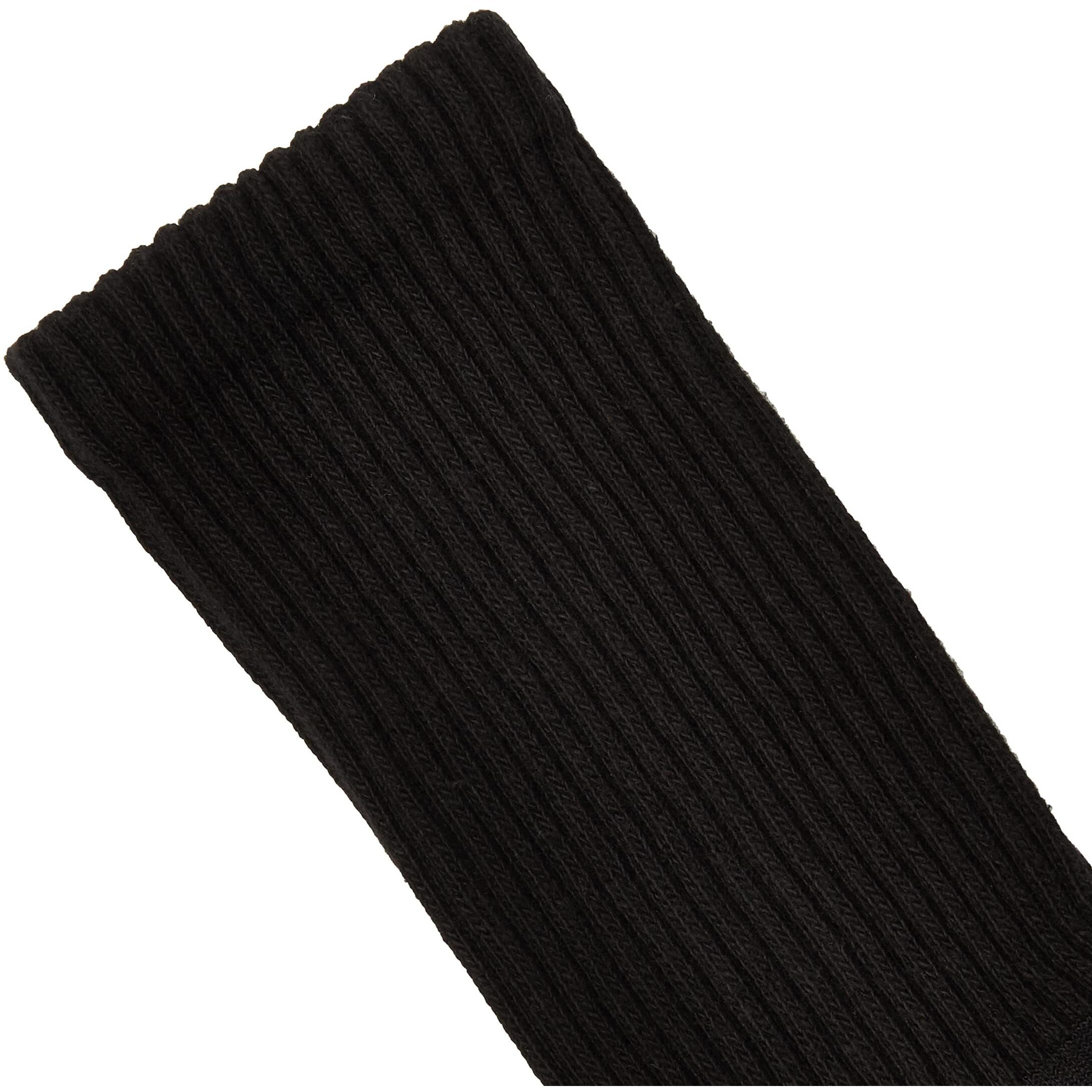 Goldtoe Men's Cotton Blend Athletic Crew Socks, 6-Pairs, Black, Shoe Size 6-12.5