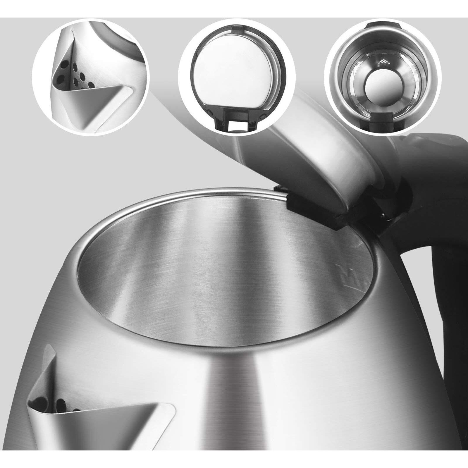 Topwit Electric Kettle, 2.0L Hot Water Kettle Electric, Bpa-Free Stainless Steel Tea Kettle, Electric Kettles For Boiling Water With Fast Boil, Auto Shut-Off & Boil Dry Protection, Silver