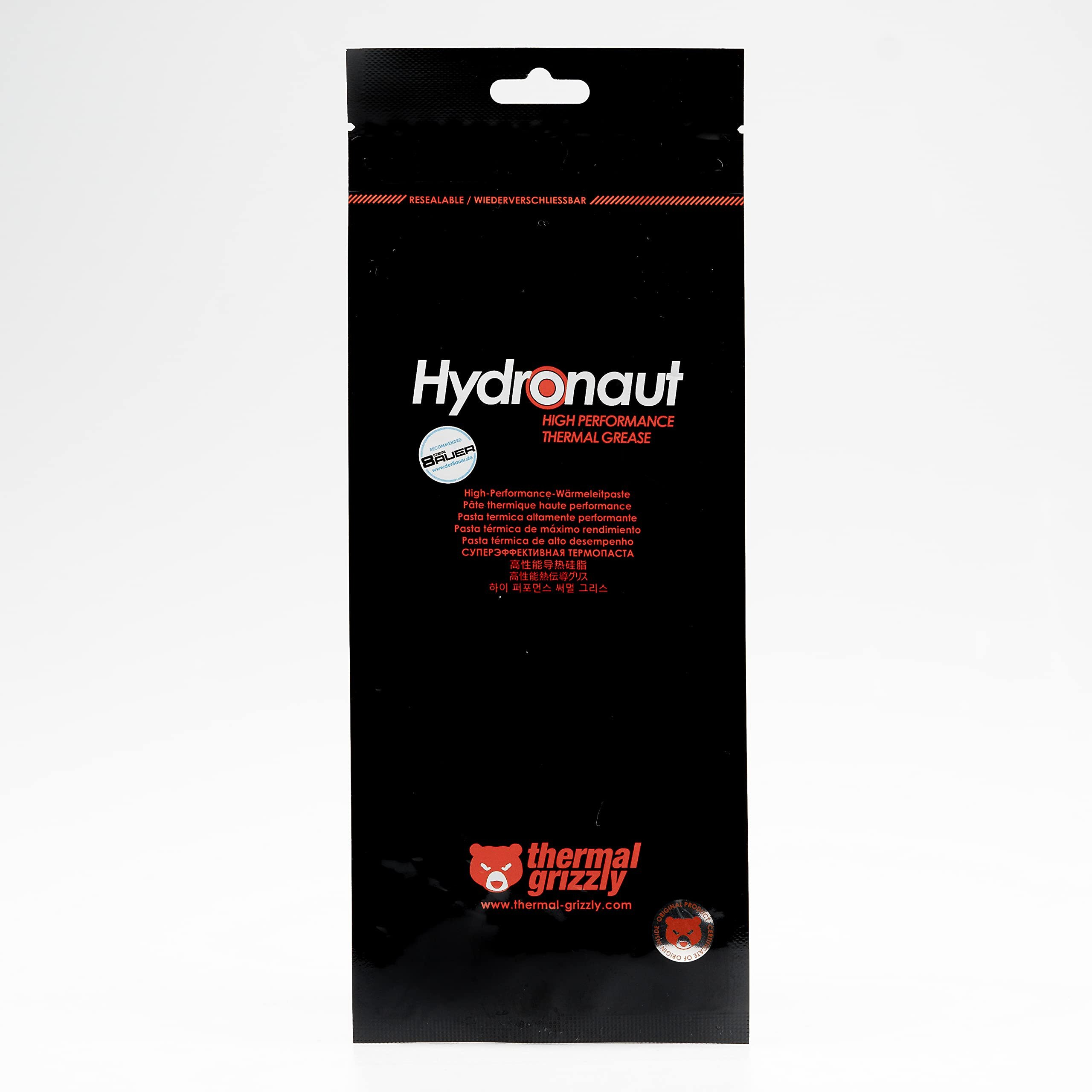 Thermal Grizzly - Hydronaut - 7.8 Gram/3 Ml - Conductive High Performance Thermal Paste - Ideal For Air And Water Cooling Cpu/Gpu/Ps4/Ps5/Xbox - For Large Cooling Surfaces