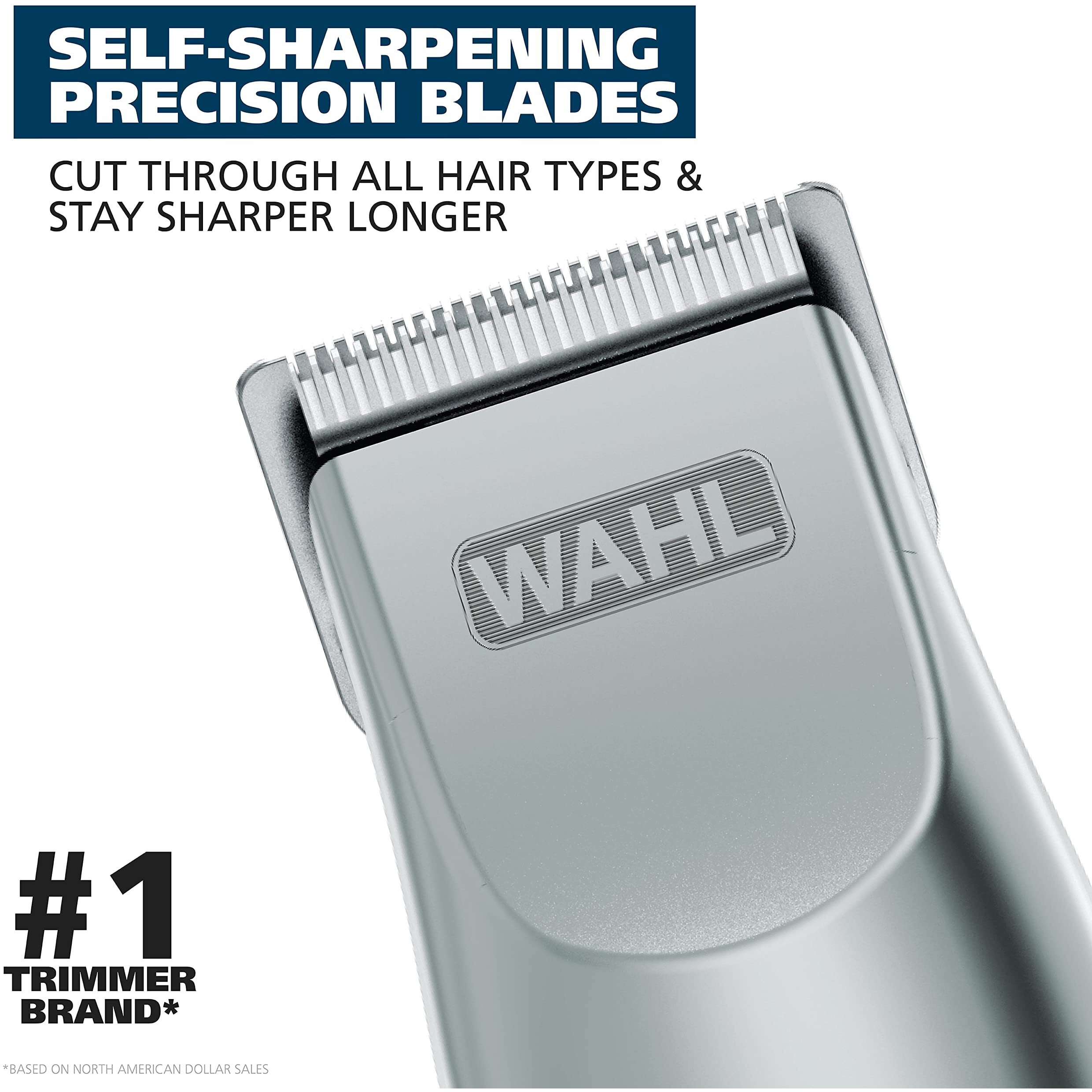 Wahl Groomsman Battery Operated Facial Hair Trimmer For Beard & Mustache Trimming Including Light Detailing And Body Grooming - Model 9906-717V