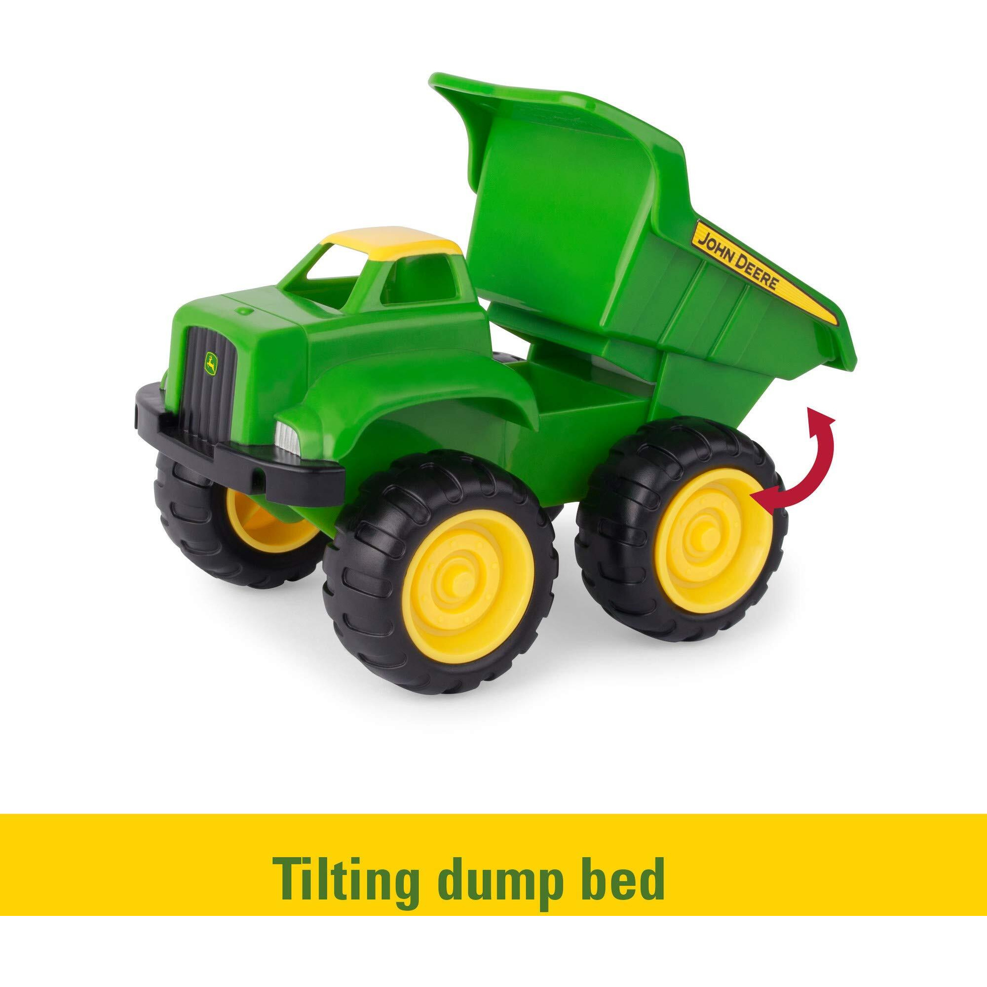 John Deere Sandbox Toys - Includes Dump Truck Toy And Tractor Toy With Loader, Kids Outdoor Toys - Easter Gifts For Kids, Frustration Free Packaging ,Green, Ages 18 Months And Up, 2 Count ( Pack Of 1)