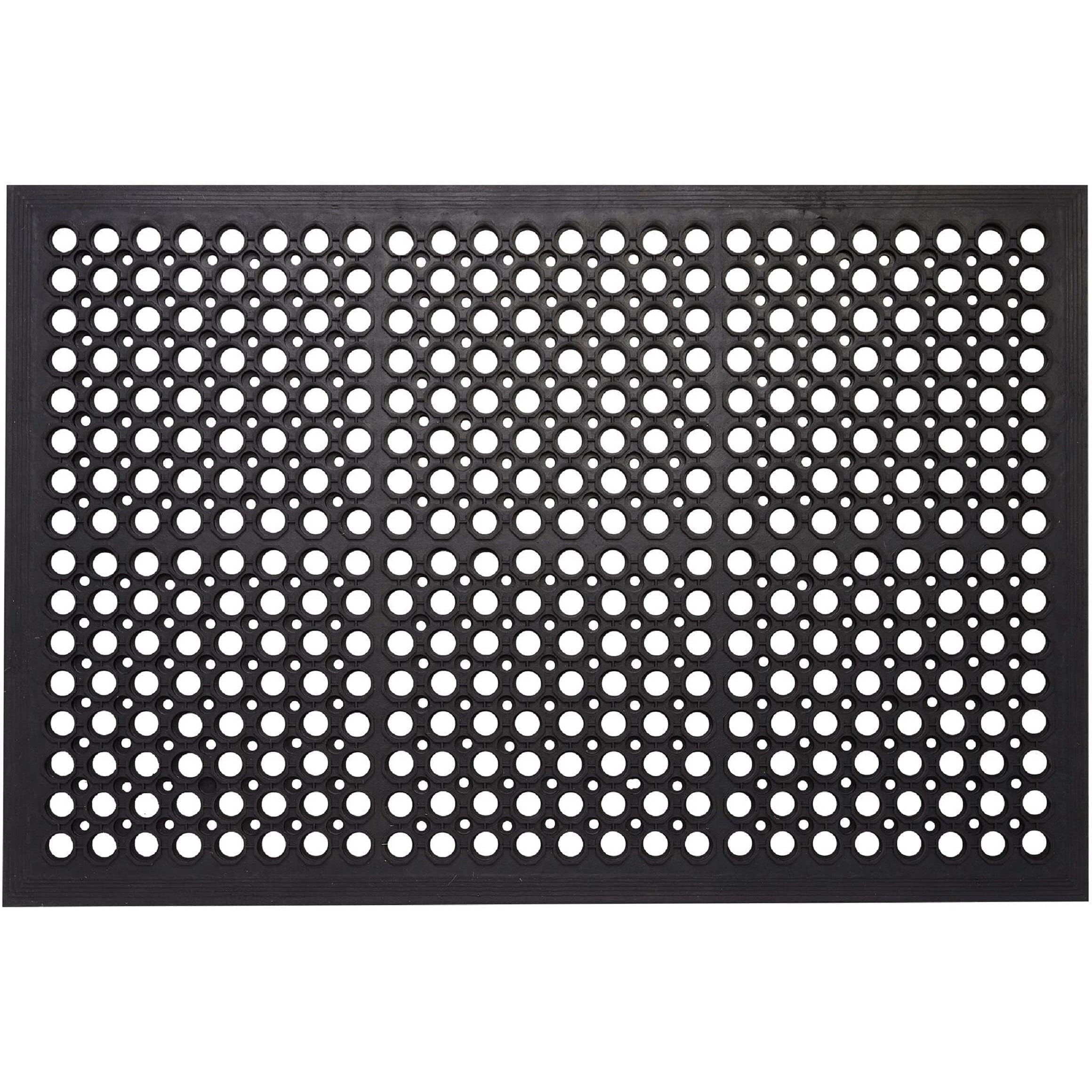 Envelor Anti Fatigue Rubber Floor Mat Non-Slip Restaurant Mat For Floors Bar Drainage Mat Doormat Utility Garage Home Slip Pool Entry 24 X 36 Inches