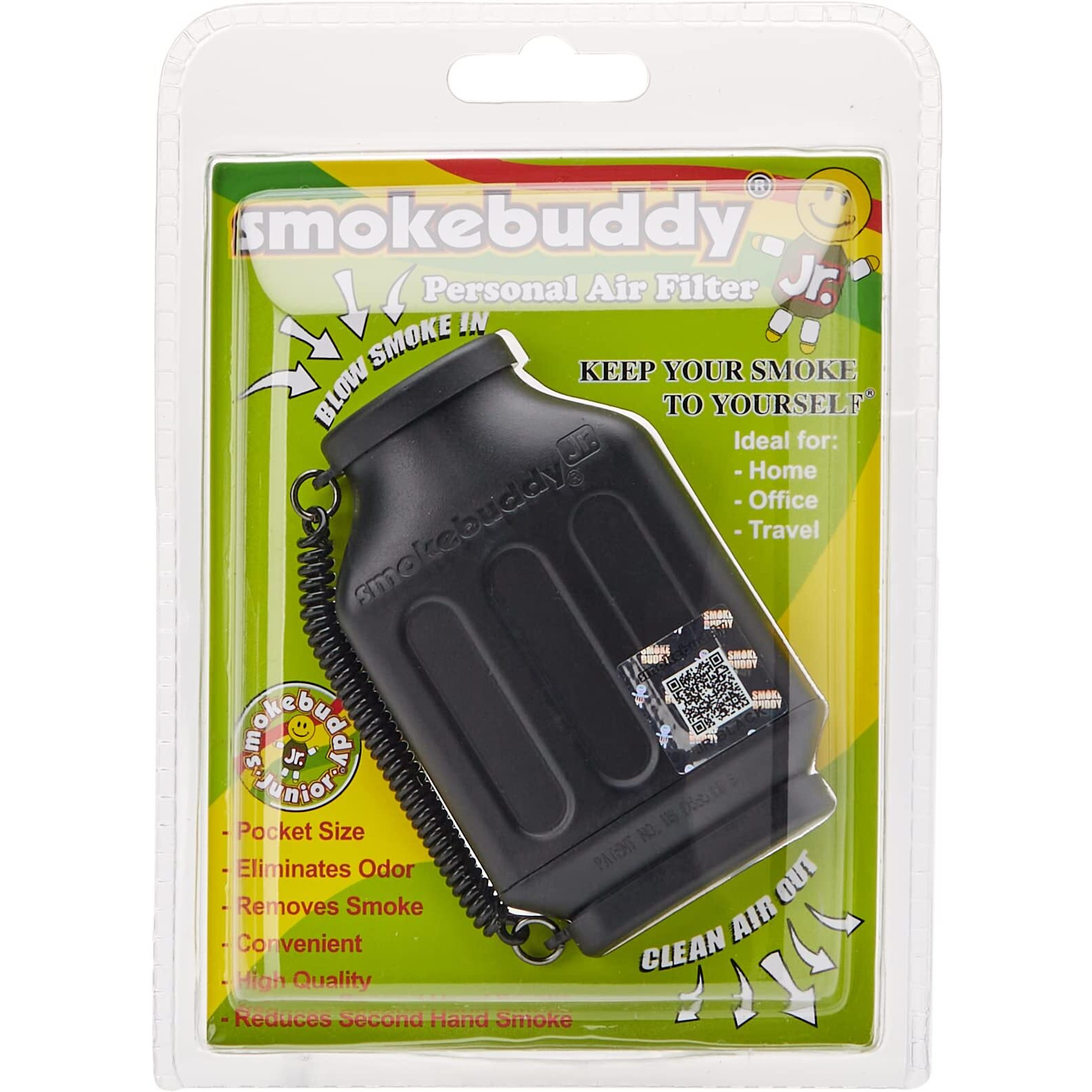 Smokebuddy Smokebuddy Jr Black Personal Air Filter