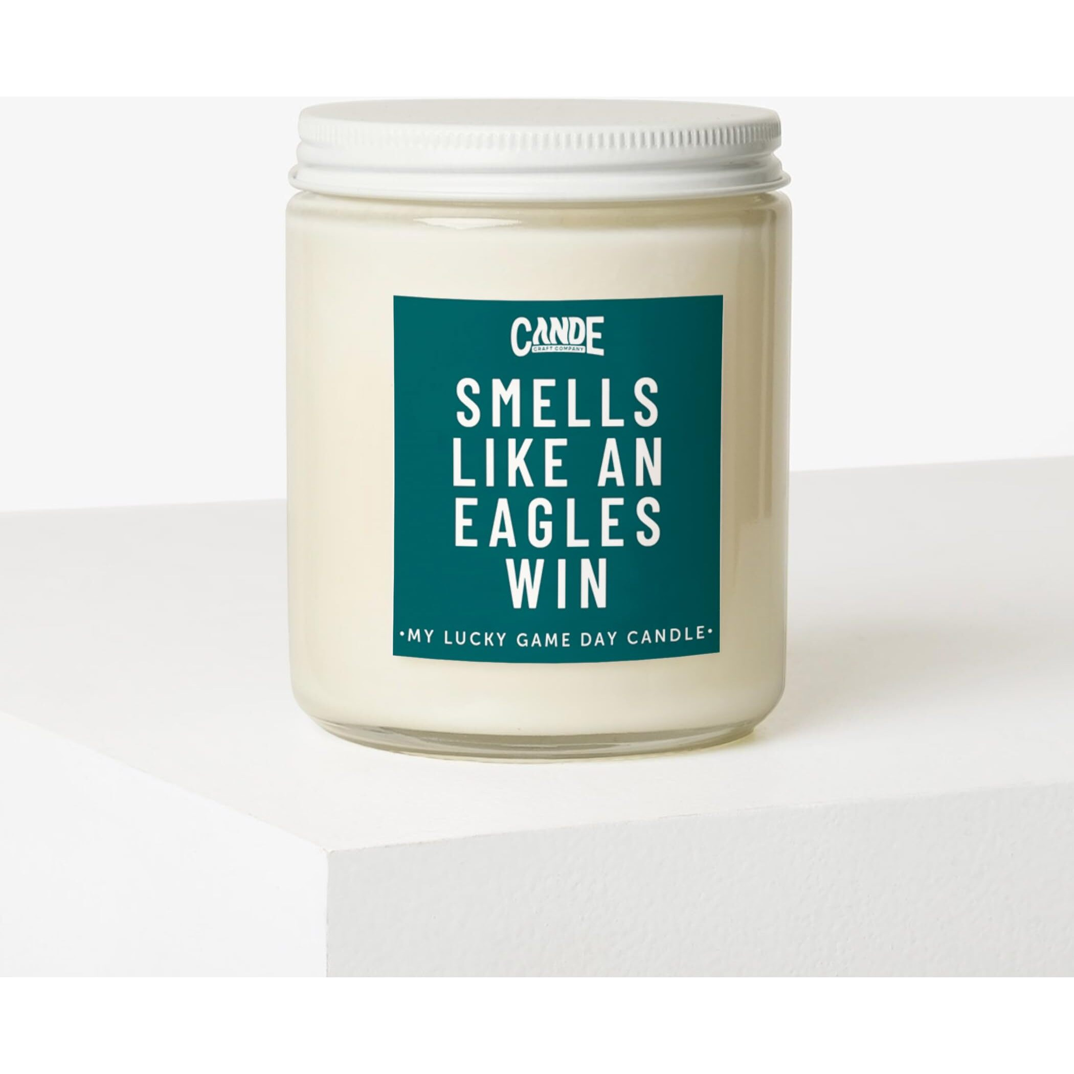Ce Craft - Smells Like An Eagles Win Candle - Football Themed Candle, Gift For Dad, Gift For Son, Sports Gift, Sports Themed Candle, Gift For Him (Vanilla Oak)