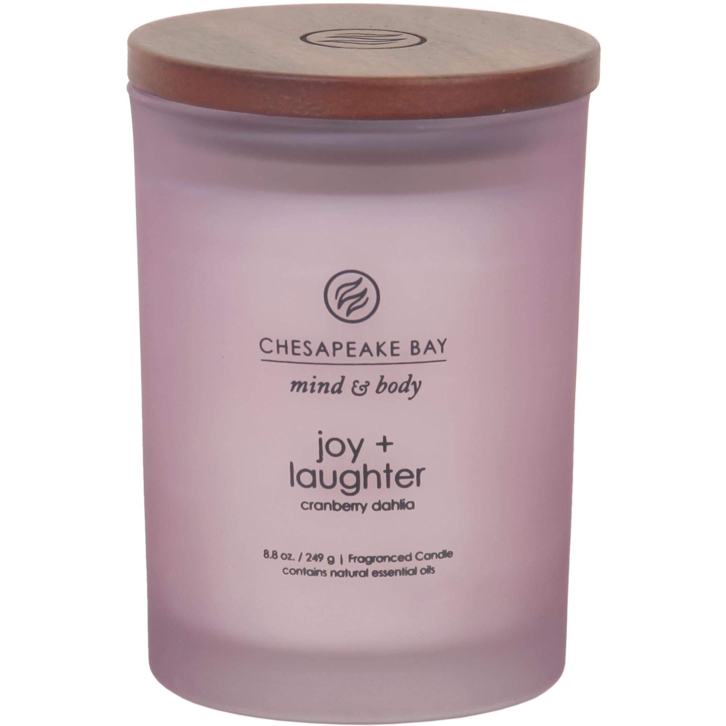 Chesapeake Bay Candle Scented Candle, Joy + Laughter (Cranberry Dahlia), Medium, Home D  Cor