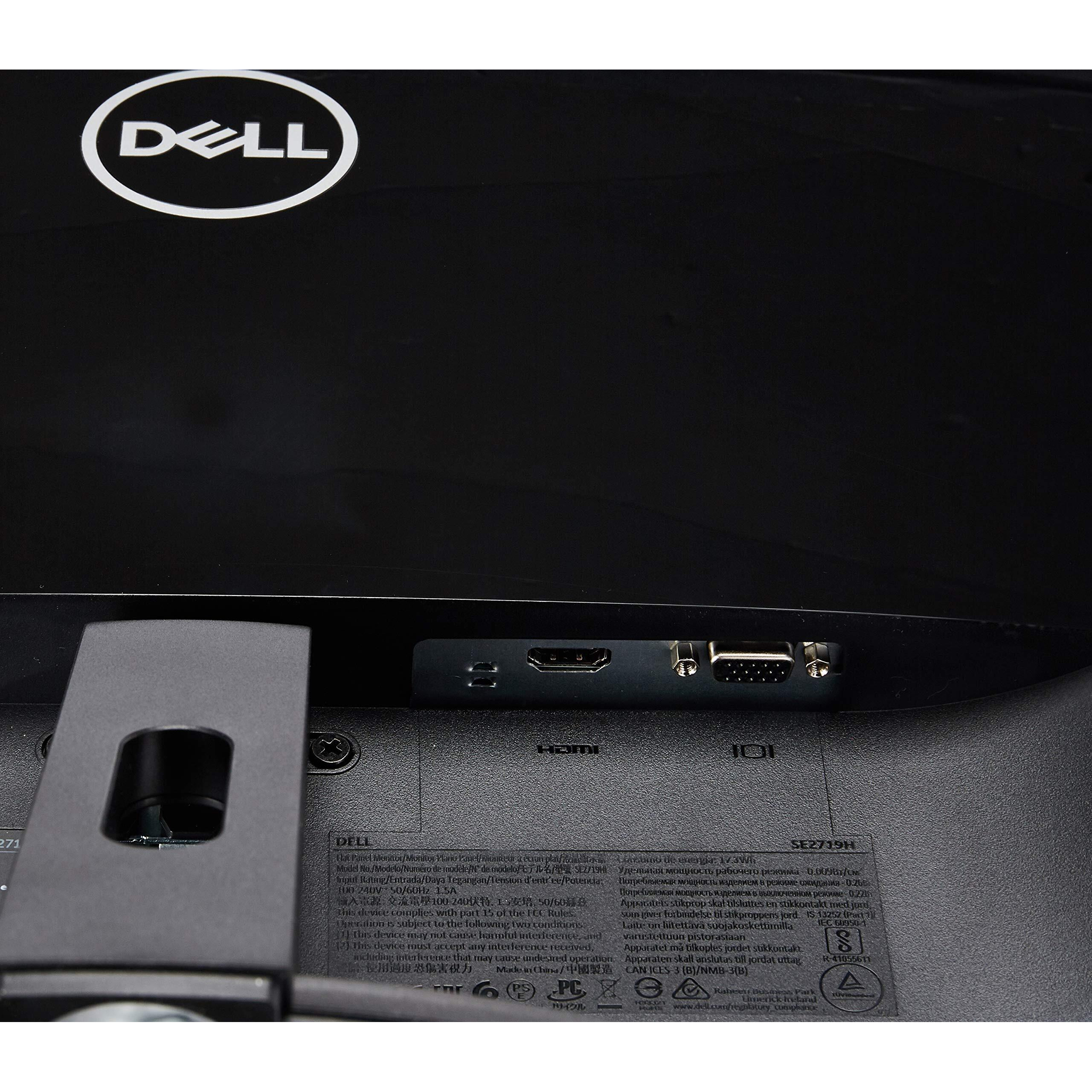 Dell 27 Led Backlit Lcd Monitor Se2719H Ips Full Hd 1080P, 1920X1080 At 60 Hz Hdmi Vga, Black
