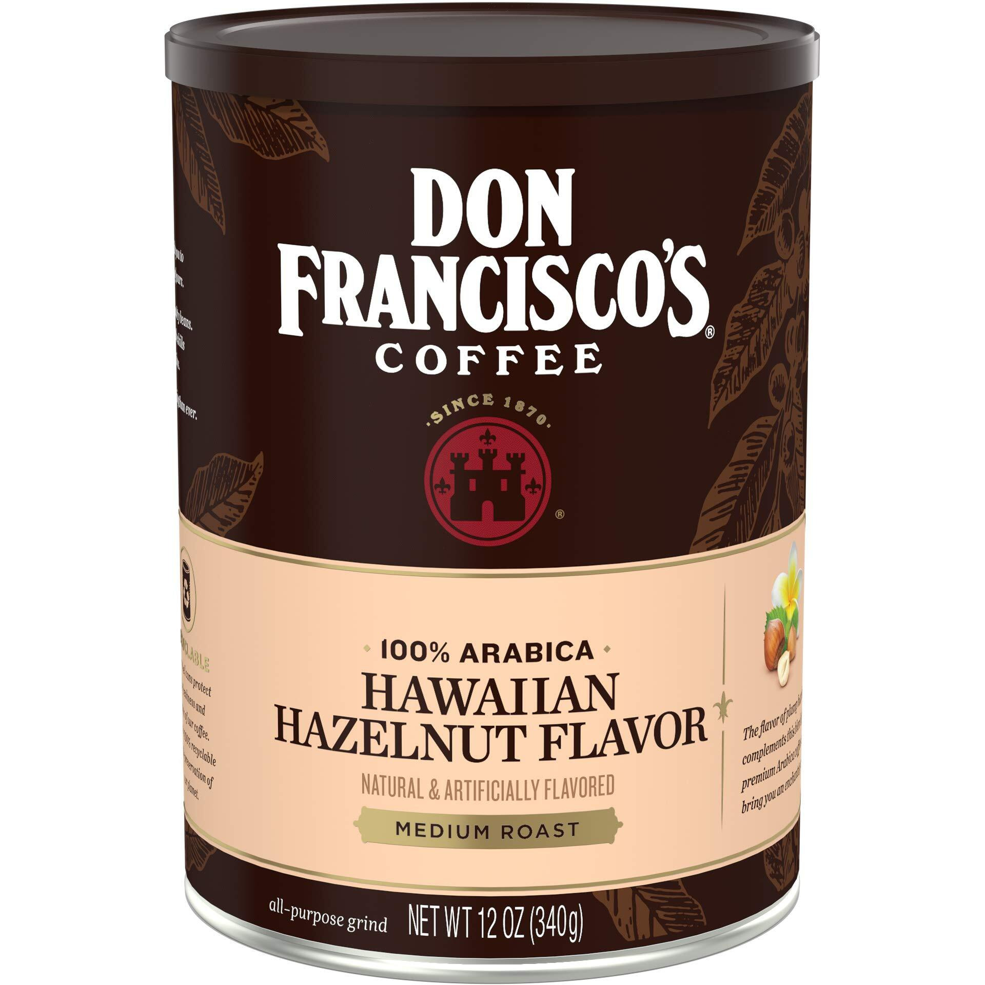 Don Francisco's Hawaiian Hazelnut Flavored Ground Coffee, 12 Oz Can