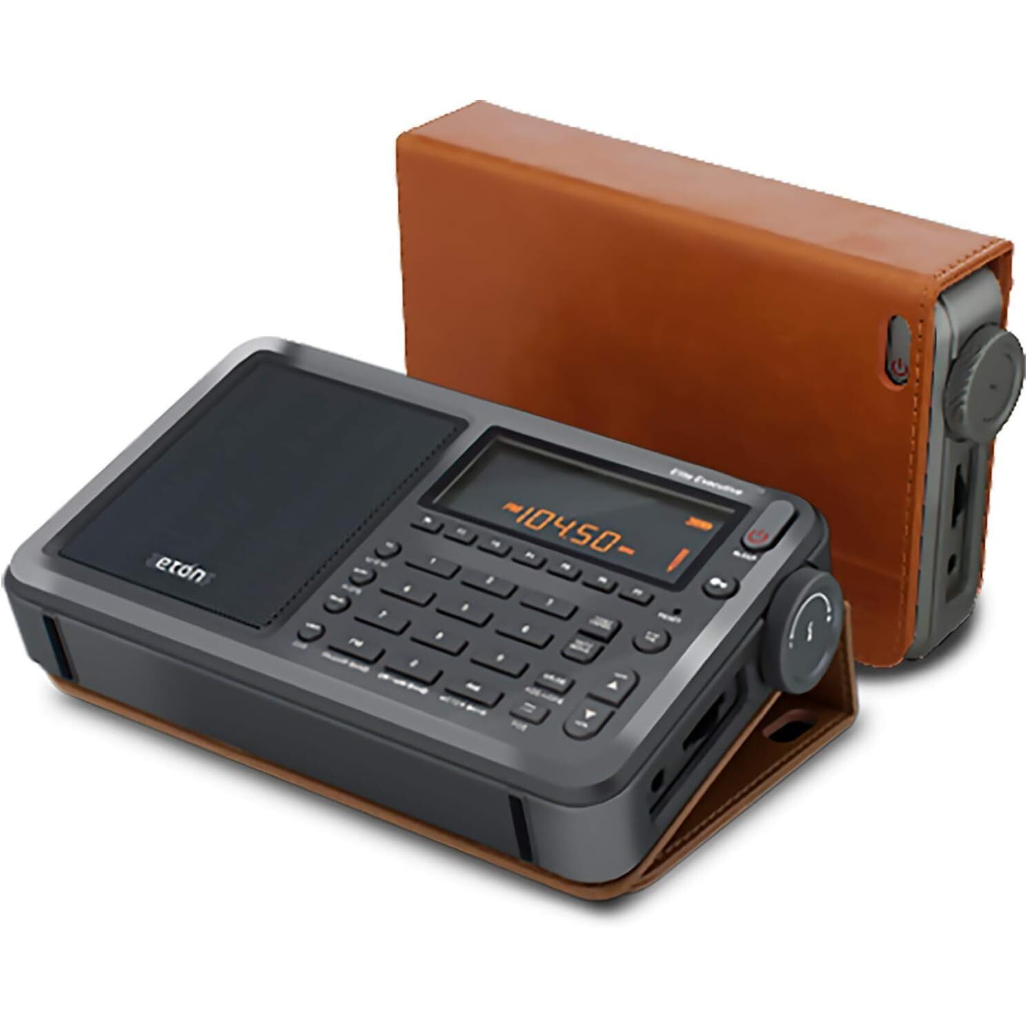 Eton Elite Executive Radio With Pll Dual Conversion, Synchronous Tuning, Am/Fm, Longwave, Shortwave (Sw), Ssb, 700 Stations, Rds, Alarm Clock, Sleep Timer, Battery/Ac Powered, Leatherette Case