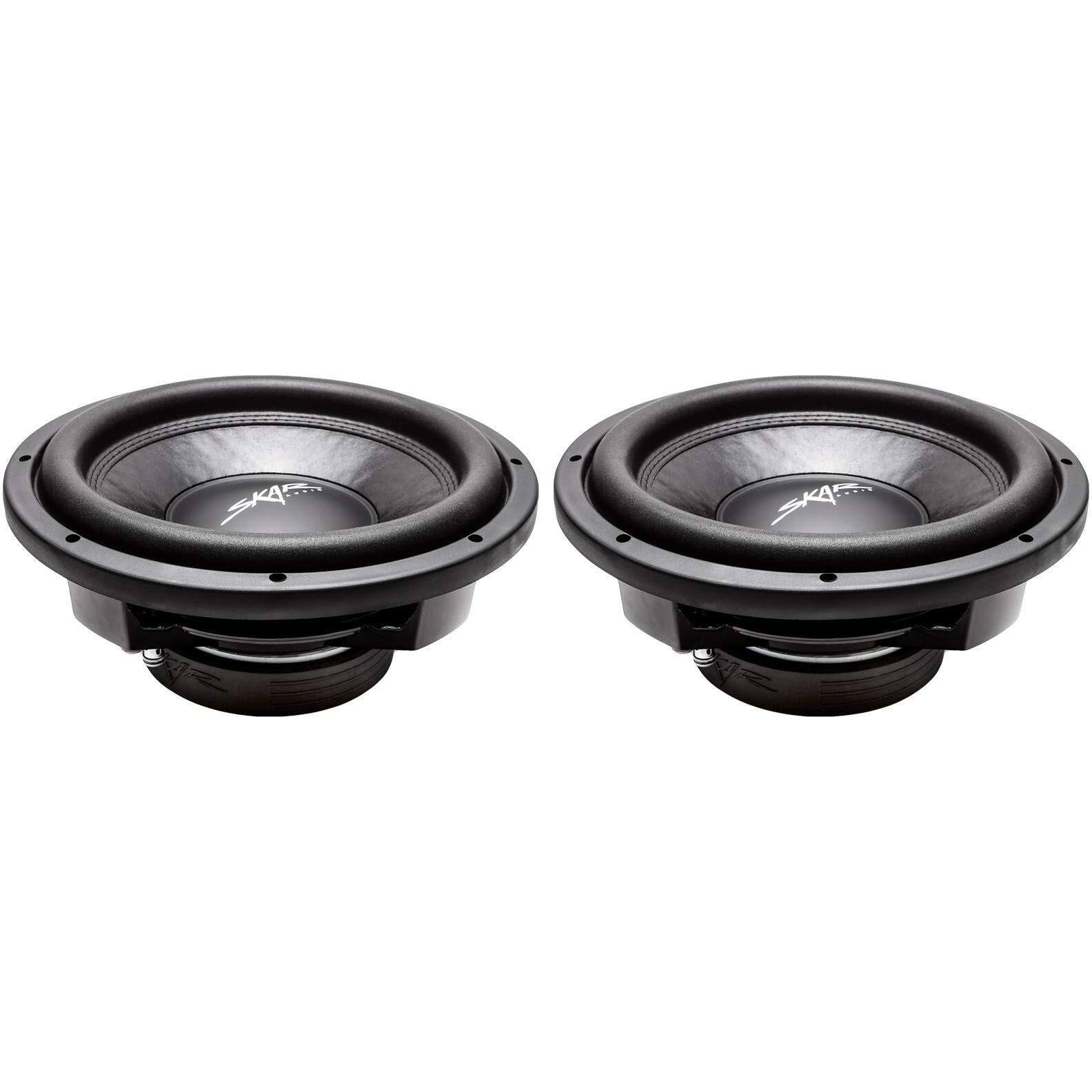 (2) Skar Audio Vd-12 D4 12"" 800W Max Power Dual 4 Ohm Shallow Mount Subwoofers, Pair Of 2