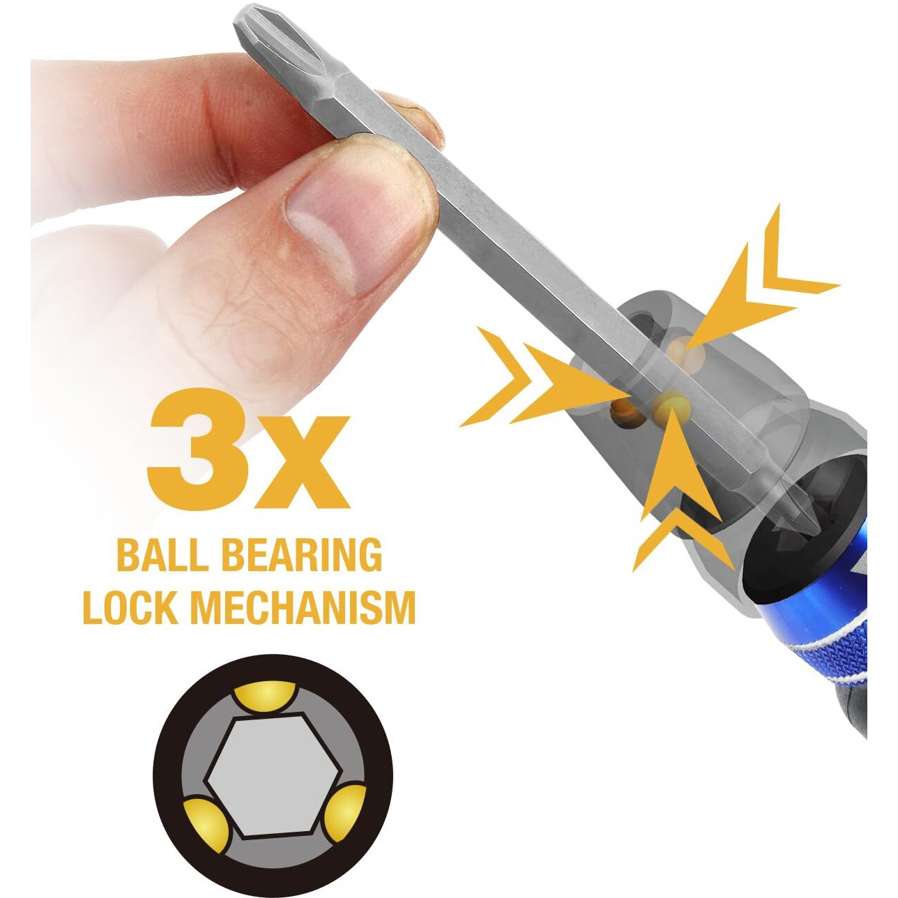 Workpro 12-In-1 Ratcheting Multi-Bit Screwdriver Set, Quick-Load Mechanism Screwdriver With Double End Bits In Handle