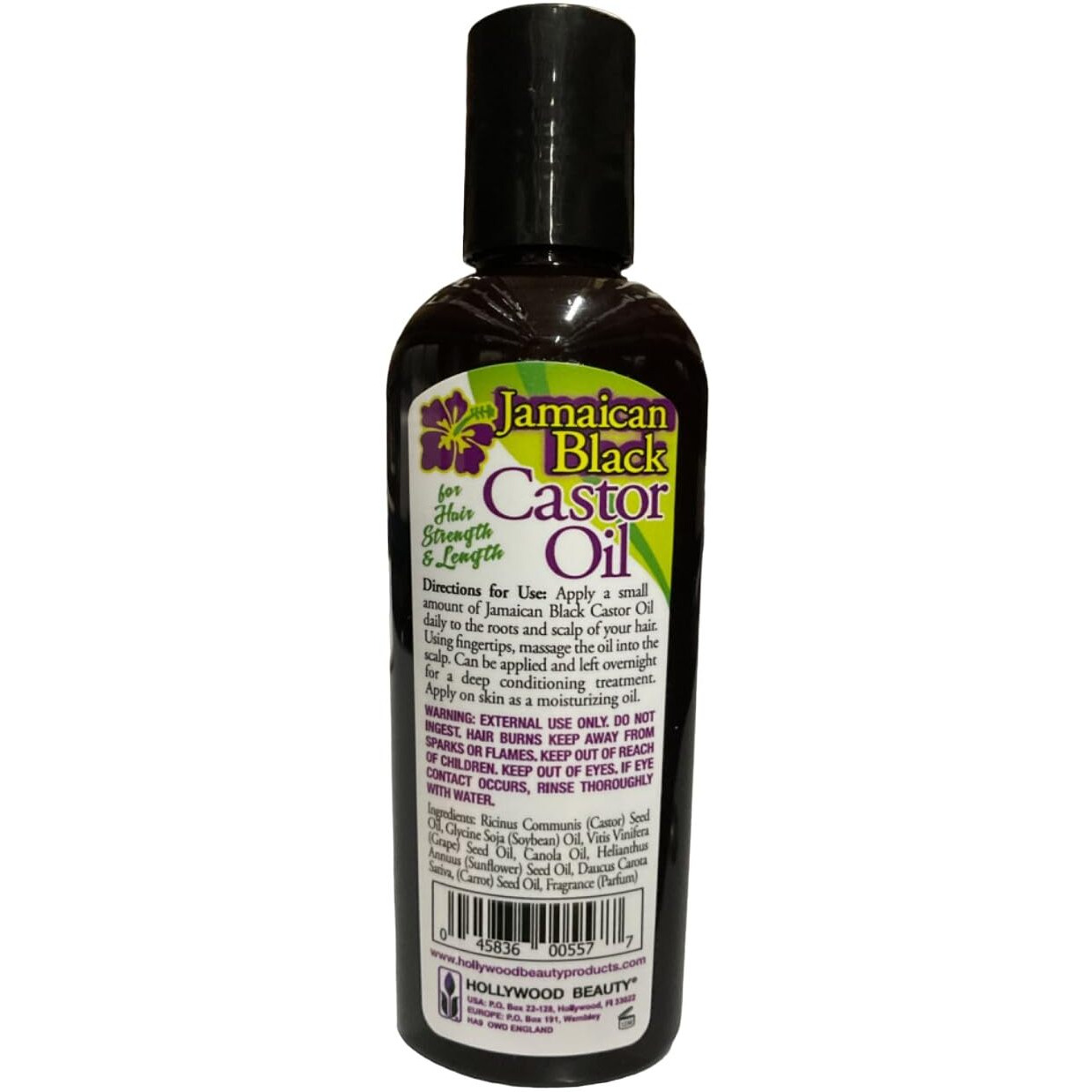 Hollywood Beauty Black Jamaican Castor Oil, 3 Oz (Pack Of 2)