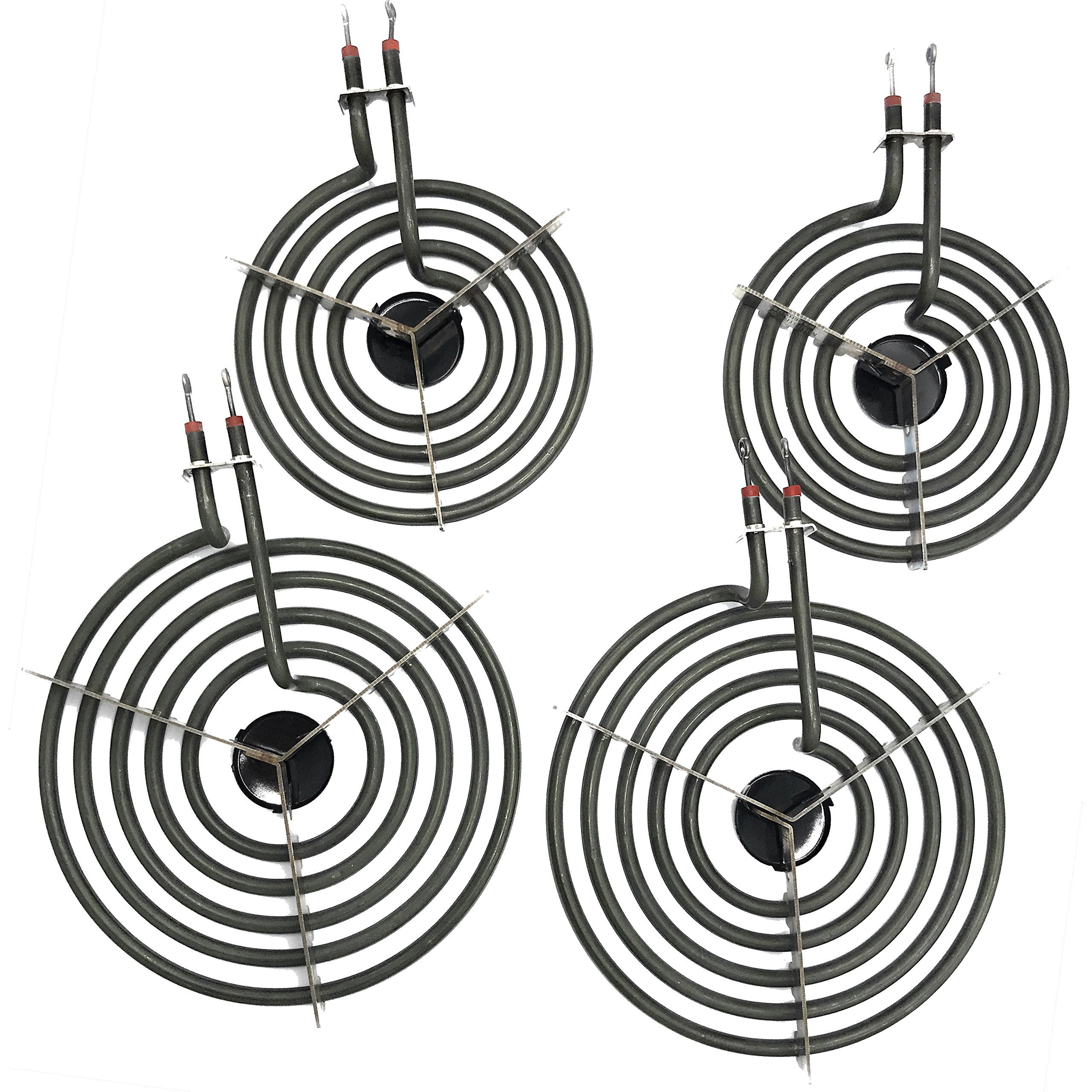Cooking Appliances Mp22Ya Electric Range Burner Element Unit Set 2- Mp15Ya 6.5"" 2- Mp21Ya 8""