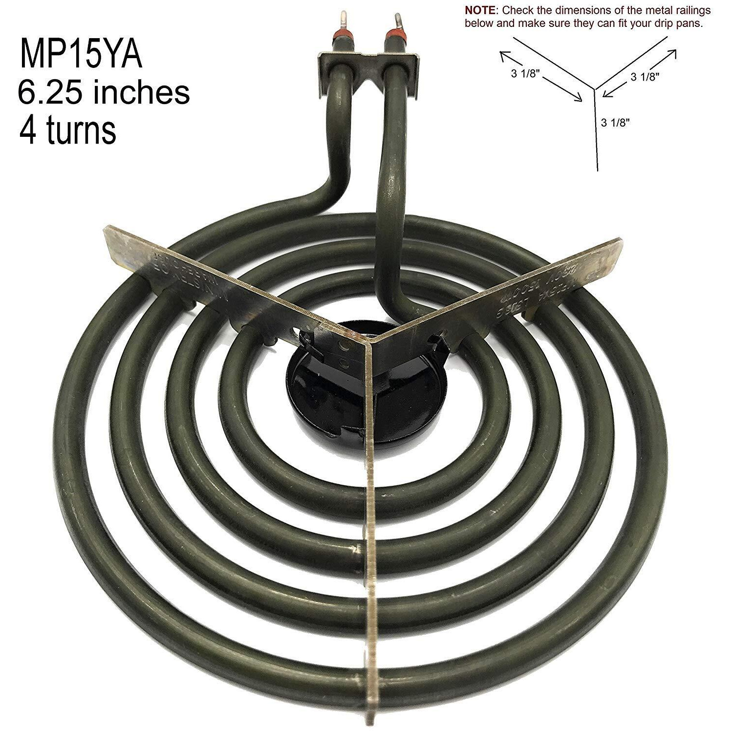 Cooking Appliances Mp22Ya Electric Range Burner Element Unit Set 2- Mp15Ya 6.5"" 2- Mp21Ya 8""