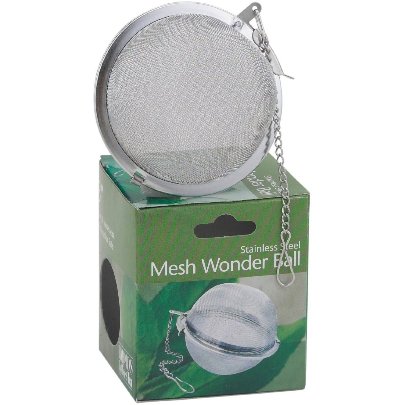 Hic Loose Tea Leaf Strainer And Herbal Infuser, 18/8 Stainless Steel, Mesh Tea Ball, 3-Inch