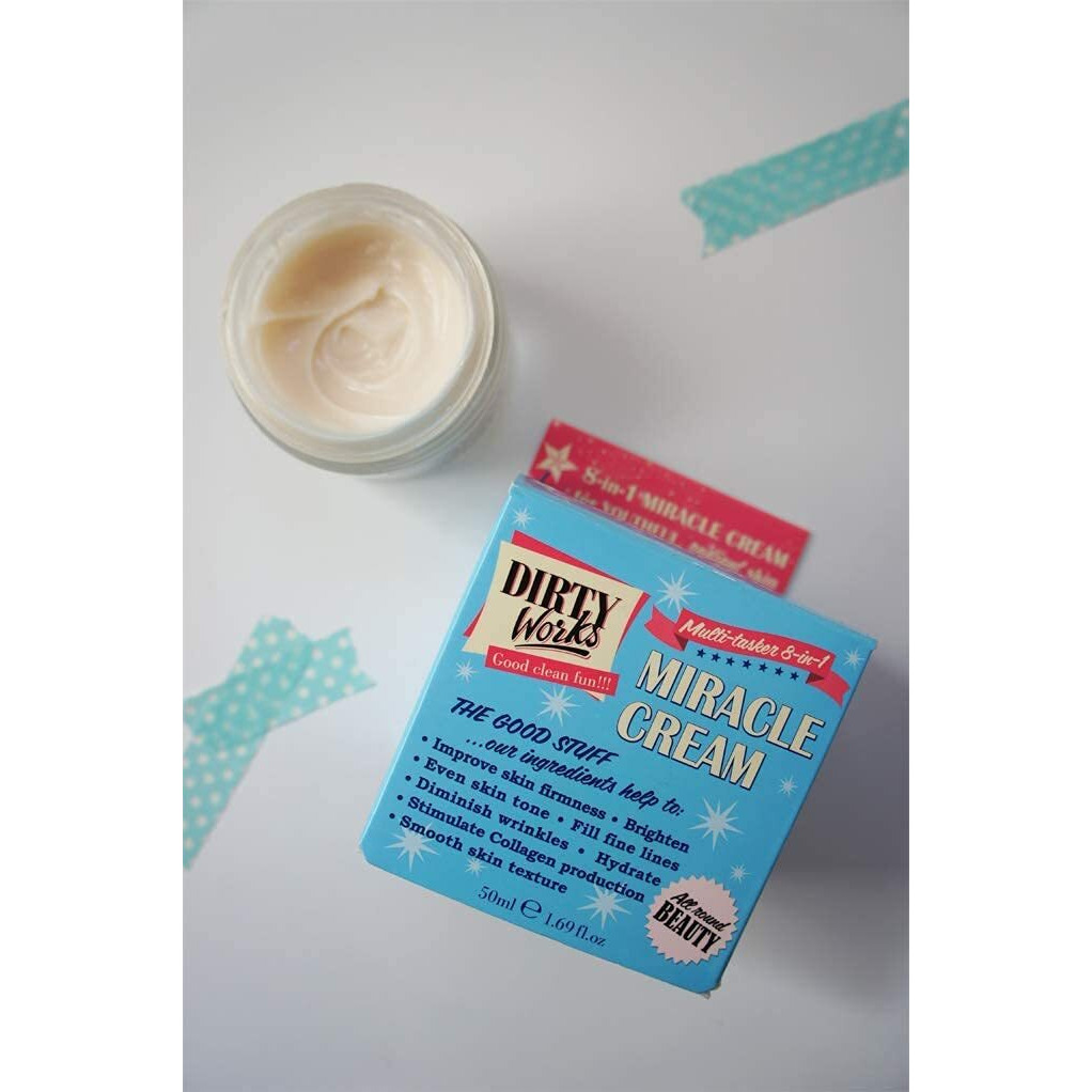 Dirty Works Miracle Cream Multi-Tasker 8-In-1 Face & Neck Cream 1.69 Fl Oz
