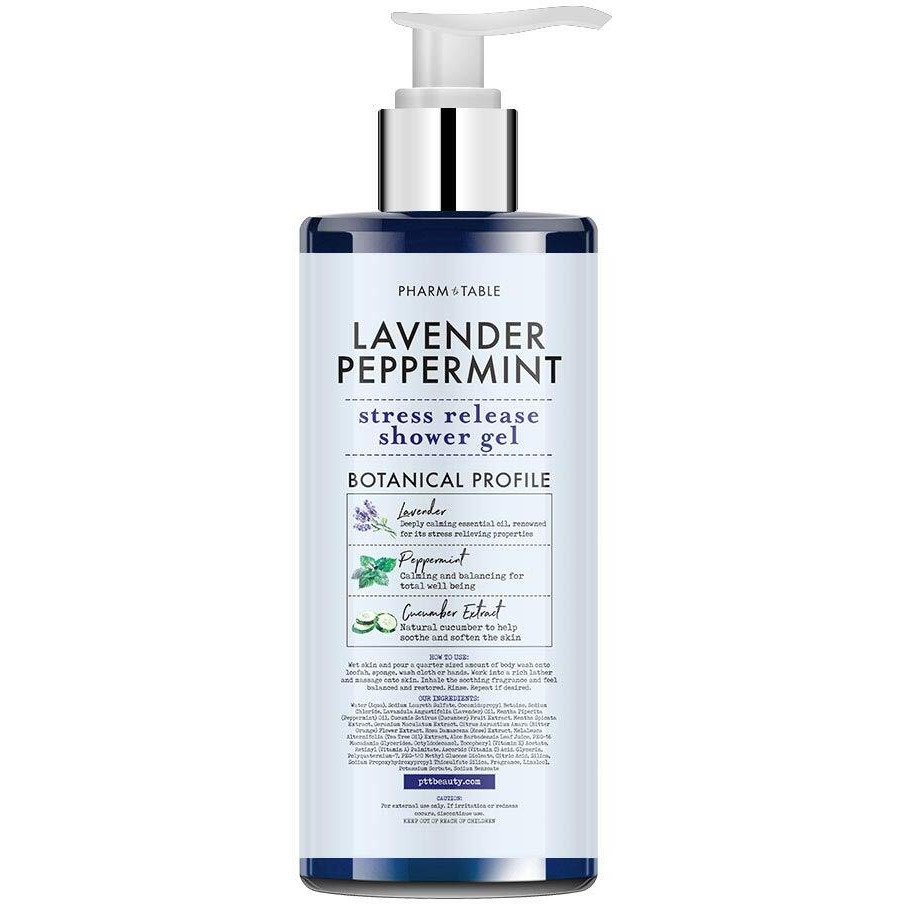 Pharm To Table Stress Release/Lavender & Peppermint Shower Gel Body Wash 32Oz / 960M