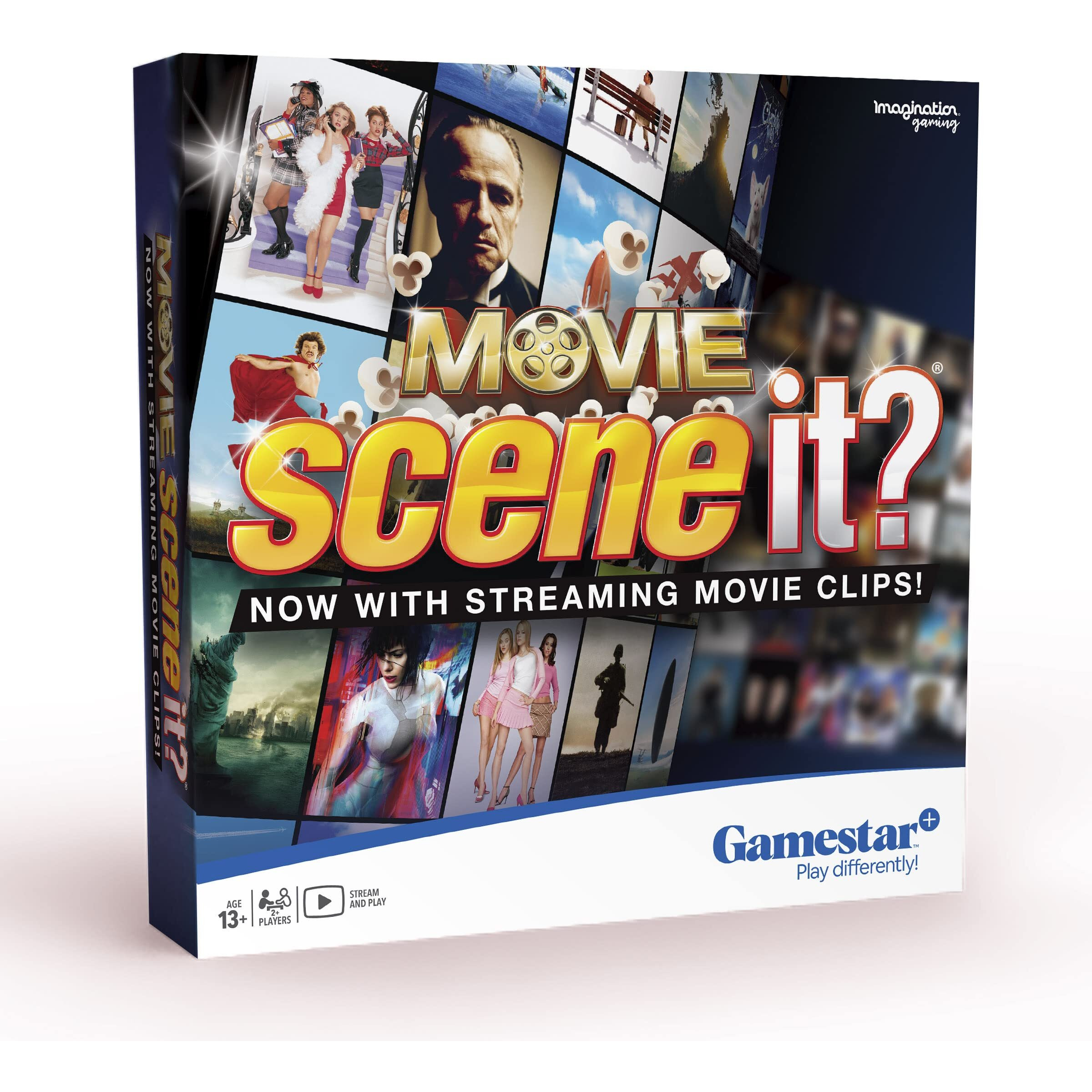 Imagination Gaming Scene It Movie Trivia Board Game, The Ultimate Movie Knowledge Test, Puzzle-Solving Family Party Game, Stream Real Clips With Gamestar App