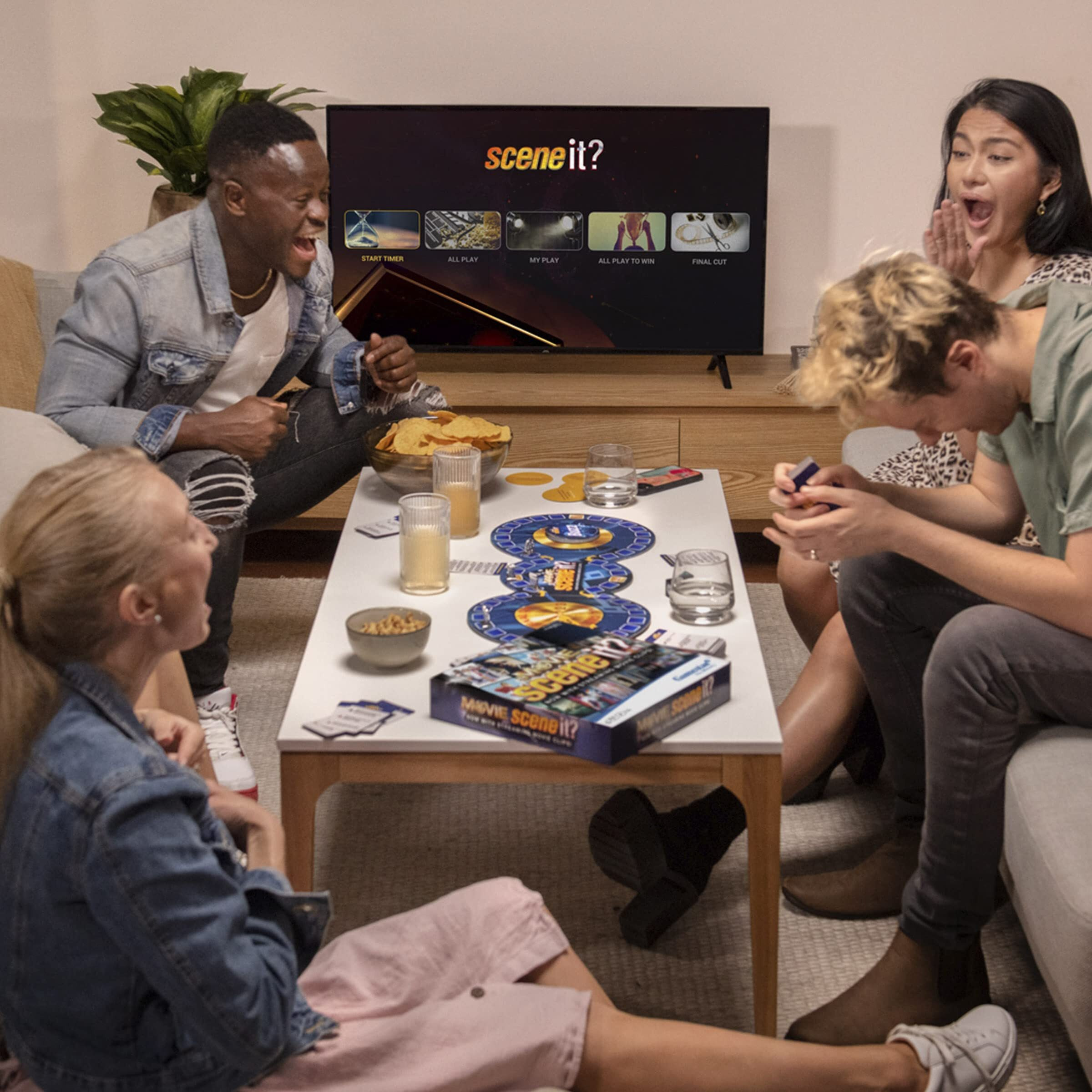 Imagination Gaming Scene It Movie Trivia Board Game, The Ultimate Movie Knowledge Test, Puzzle-Solving Family Party Game, Stream Real Clips With Gamestar App