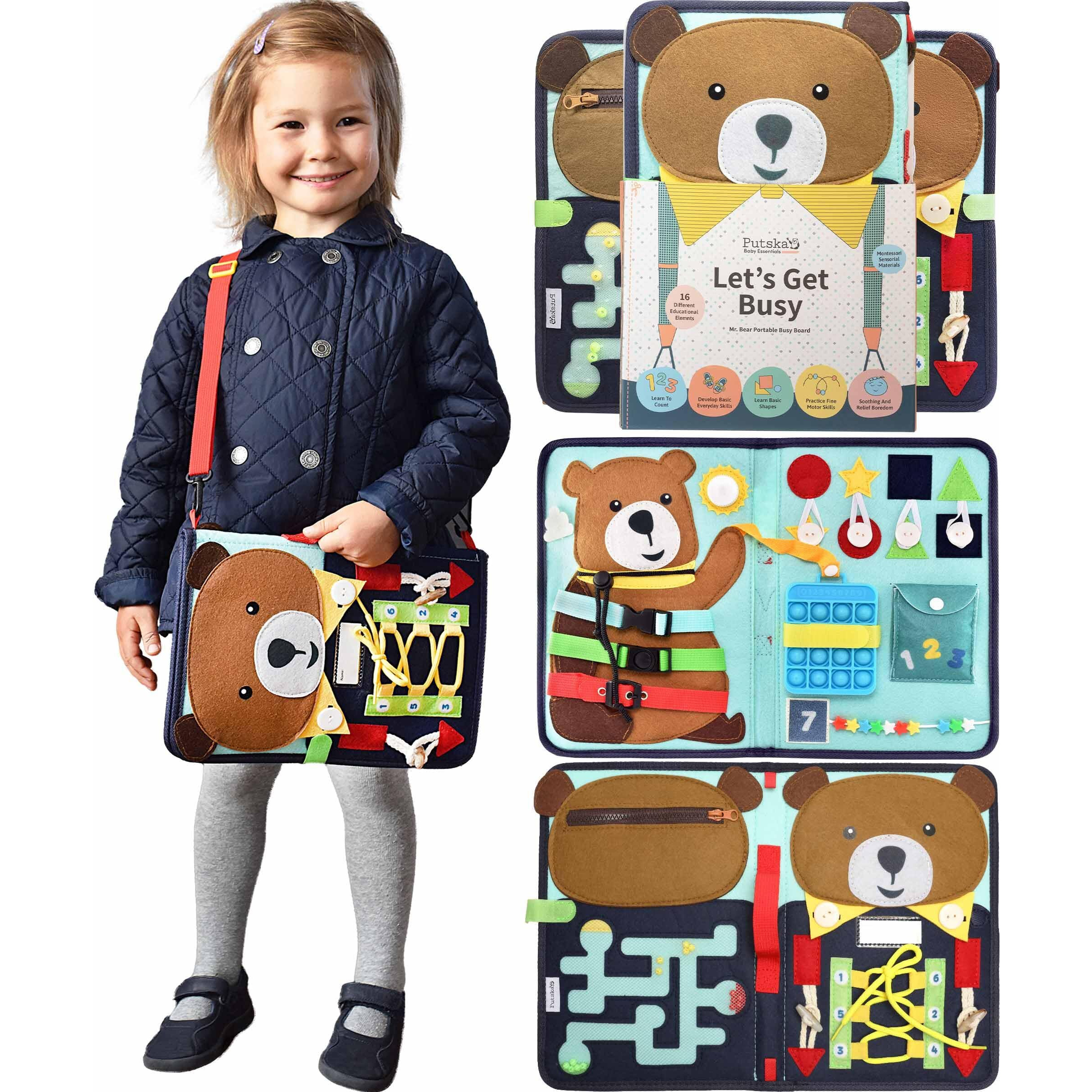 Putska Busy Book For Toddlers 2-3, Busy Board For 2 Year Old