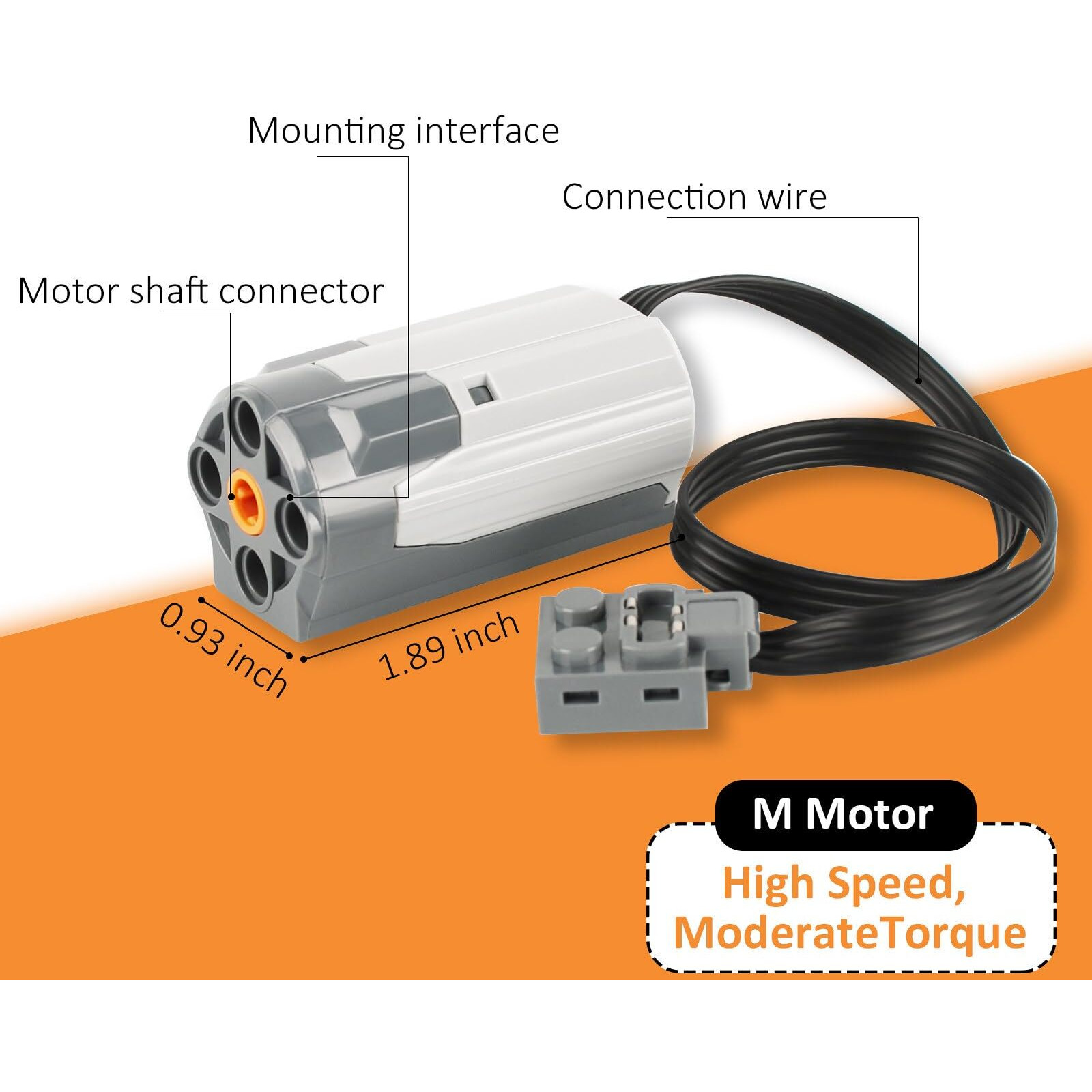 5-In-1 Motor Kit Compatible With Lego Technic, Motor Set With Powerful Motors, Advanced Control Functionality, Ultimate Compatibility