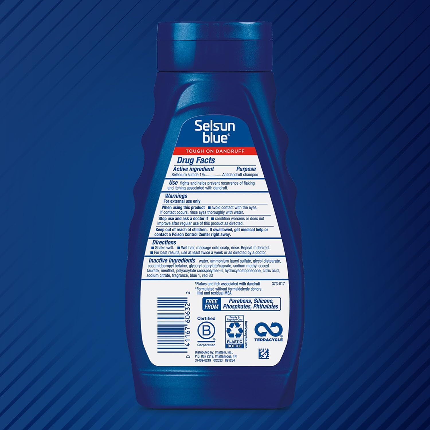 Selsun Blue Medicated Antidandruff Shampoo, Maximum Strength Scalp Treatment With Selenium Sulfide, 11 Fl. Oz.