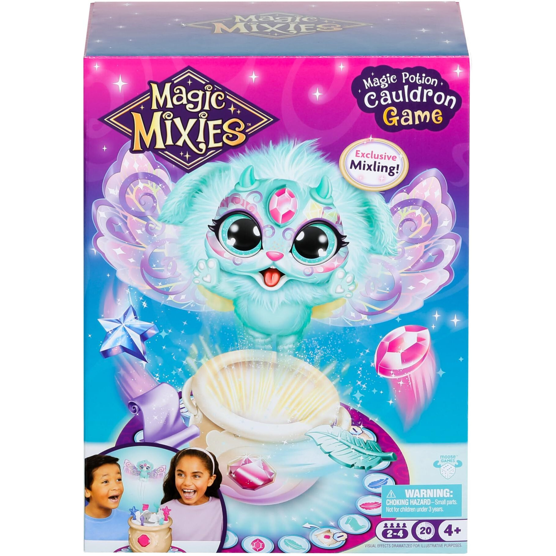 Magic Mixies Magic Potion Cauldron Game. Place The Magic Ingredients Into The Cauldron And Make The Exclusive Mixling Leap Up And Out To Win