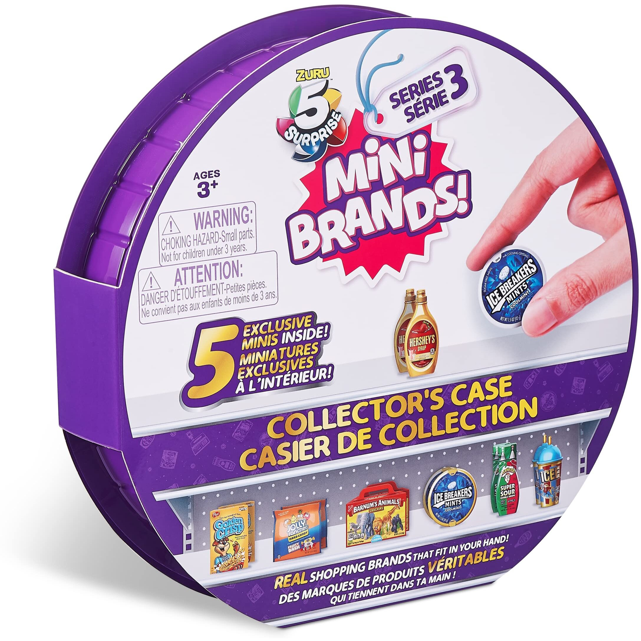 5 Surprise Mini Brands Series 3 Collector's Case - Store & Display 30 Minis With 5 Exclusive Minis By Zuru, Multi