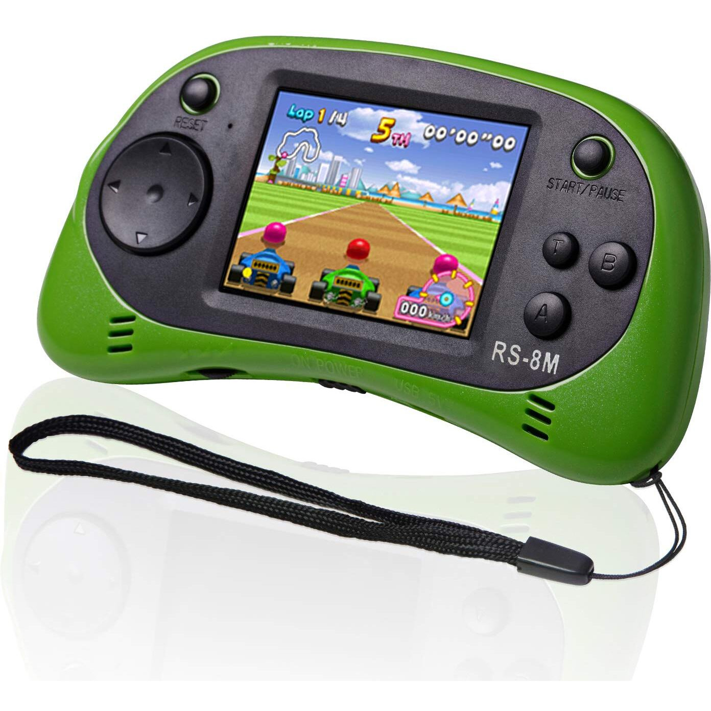 Kids Handheld Game Portable Video Game Player With 200 Games 16 Bit 2.5 Inch Screen Mini Retro Electronic Game Machine For Boys Girls (Green)