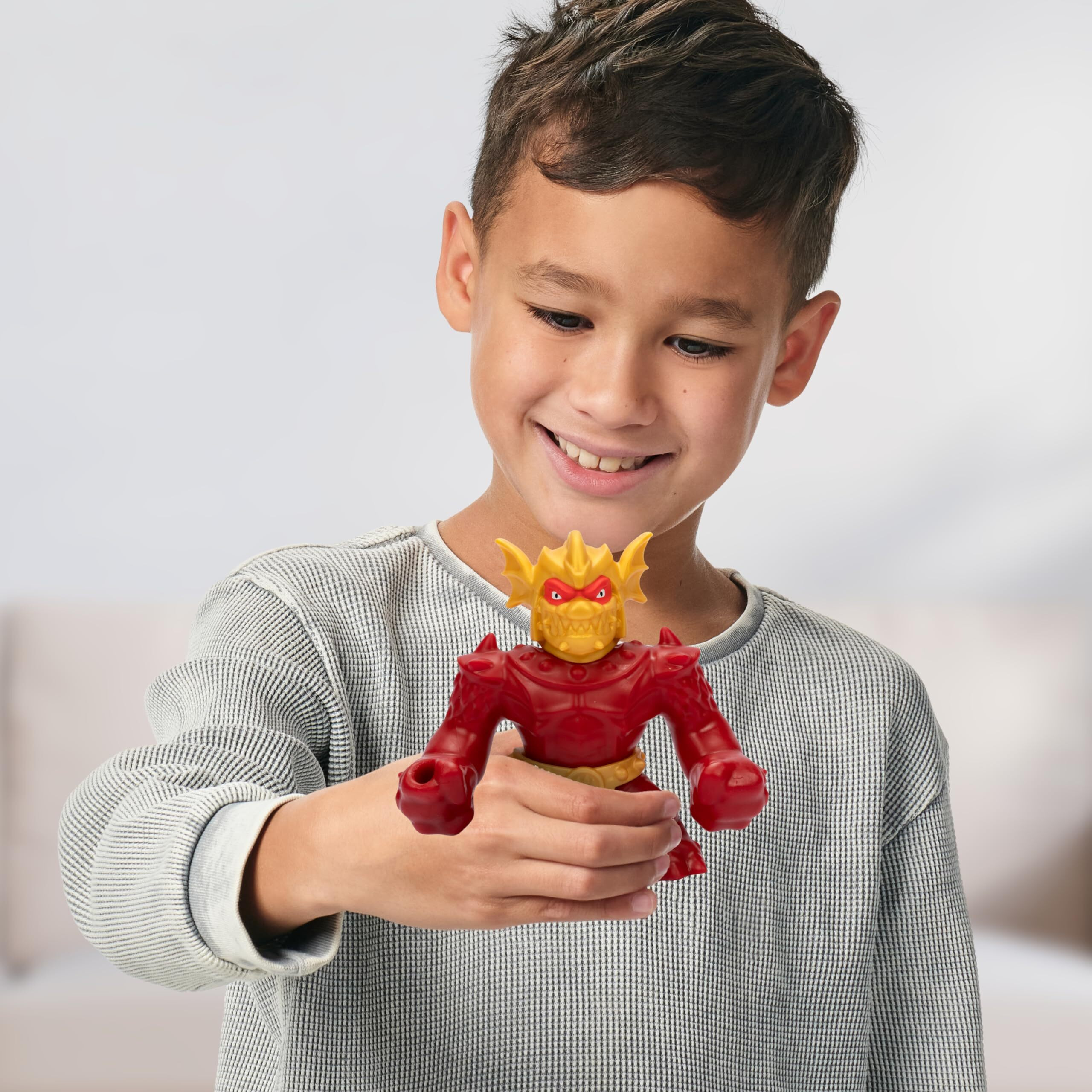 Heroes Of Goo Jit Zu Stretch Strikers Hero Pack, Stretchy Action Figure Blazagon, Unique Goo Filling, Stretches Up To 3 Times Their Size, Collect All Squishy, Stretchy, Scrunchy Characters