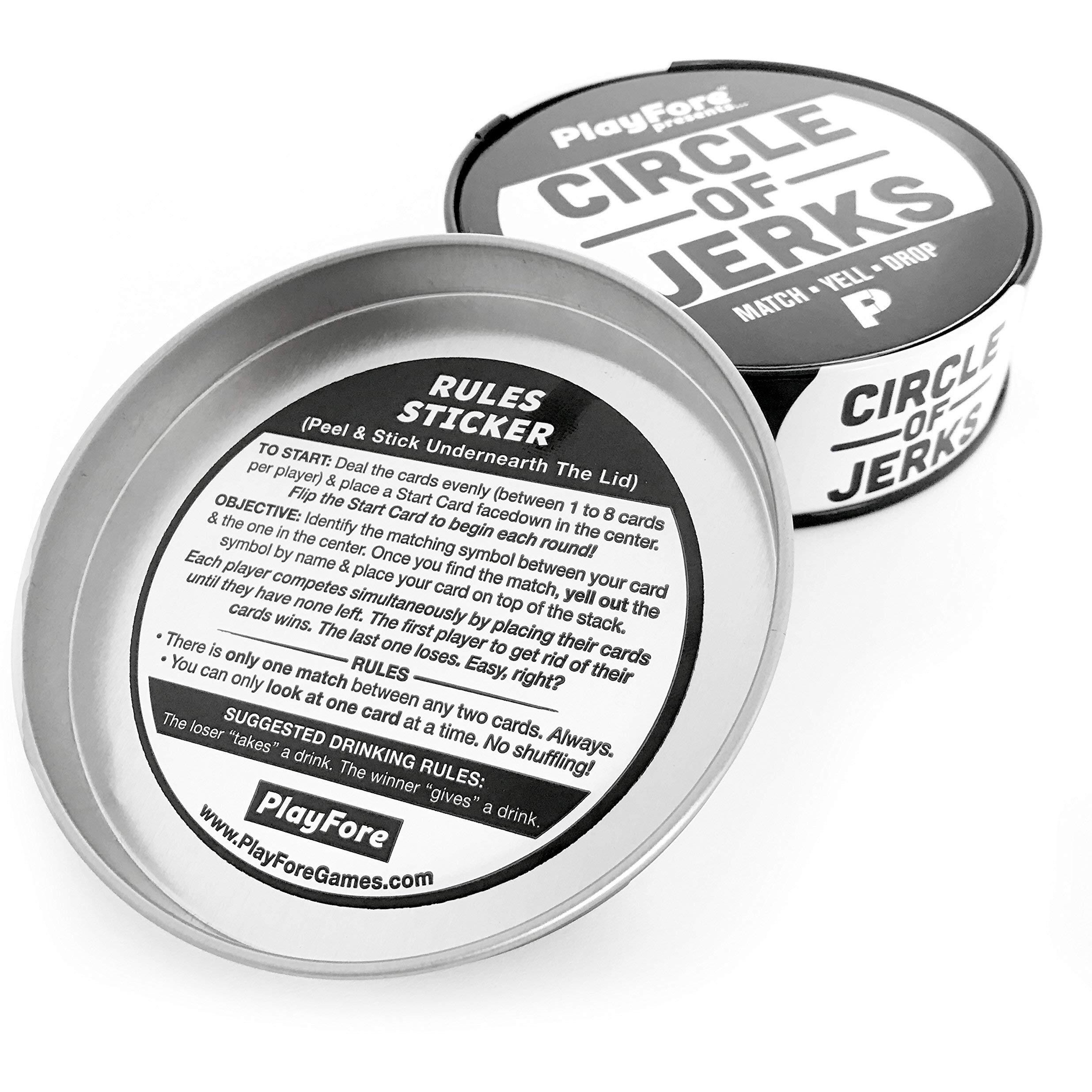 Circle Of Jerks The Fast-Paced Party Card Game For Adults - Competitive, Hilarious, Easy To Learn