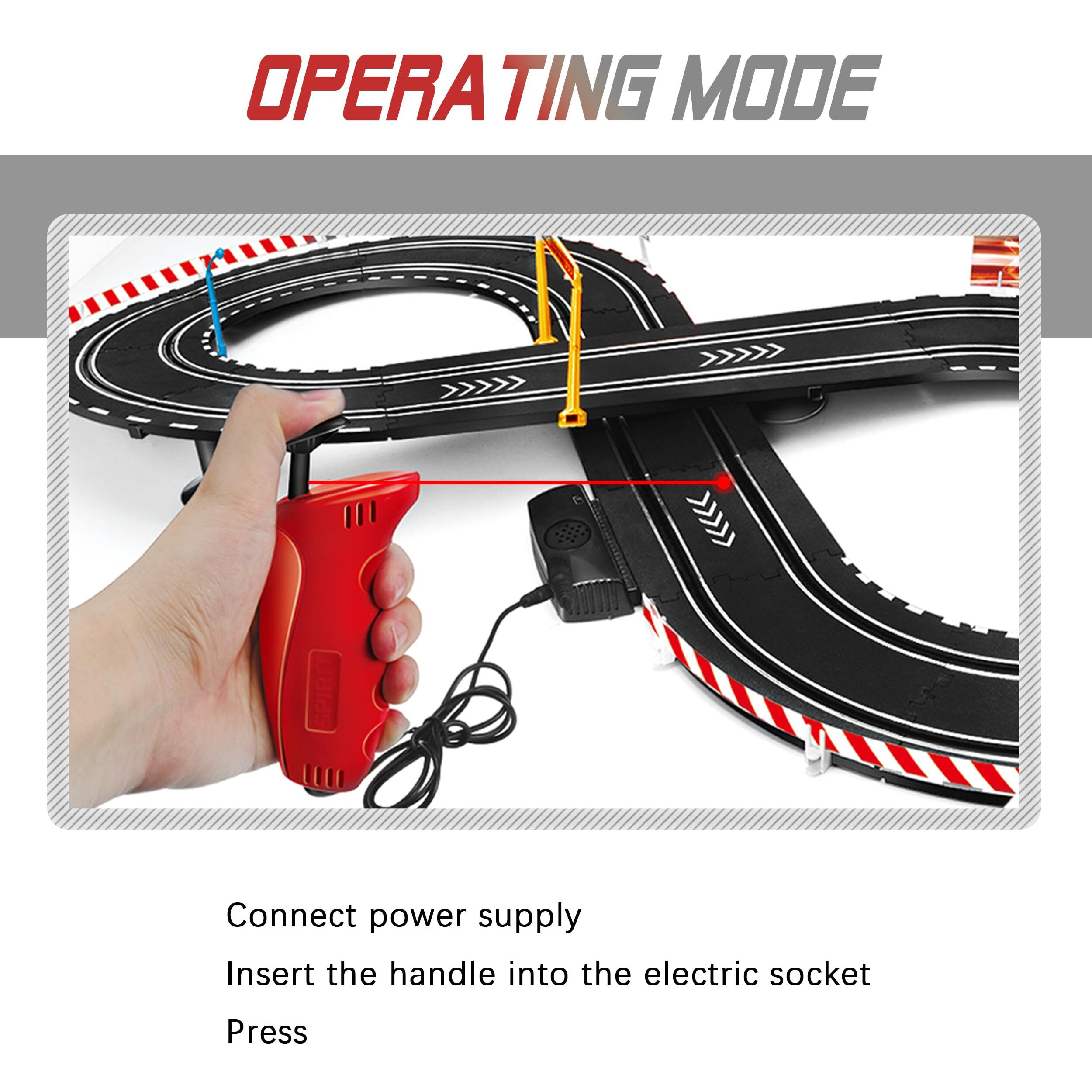 Kids Toy-Electric Powered Slot Car Race Track Set Boys Toys For 6 7 8-12 Years Old Boy Girl Best Gifts