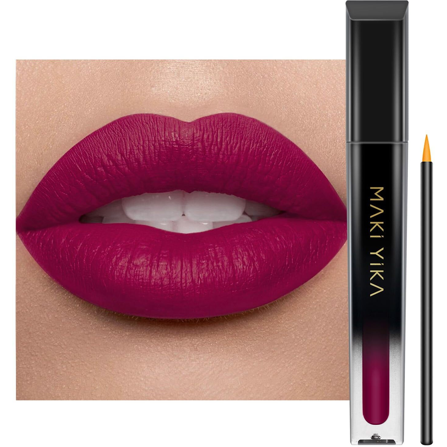 Maki Yika Purple Lipstick For Women Color Stay Long Lasting Lipsticks, No Smudge Plum Matte Liquid Lipstick Transferproof Cruelty-Free Lip Color |Sugar Plum