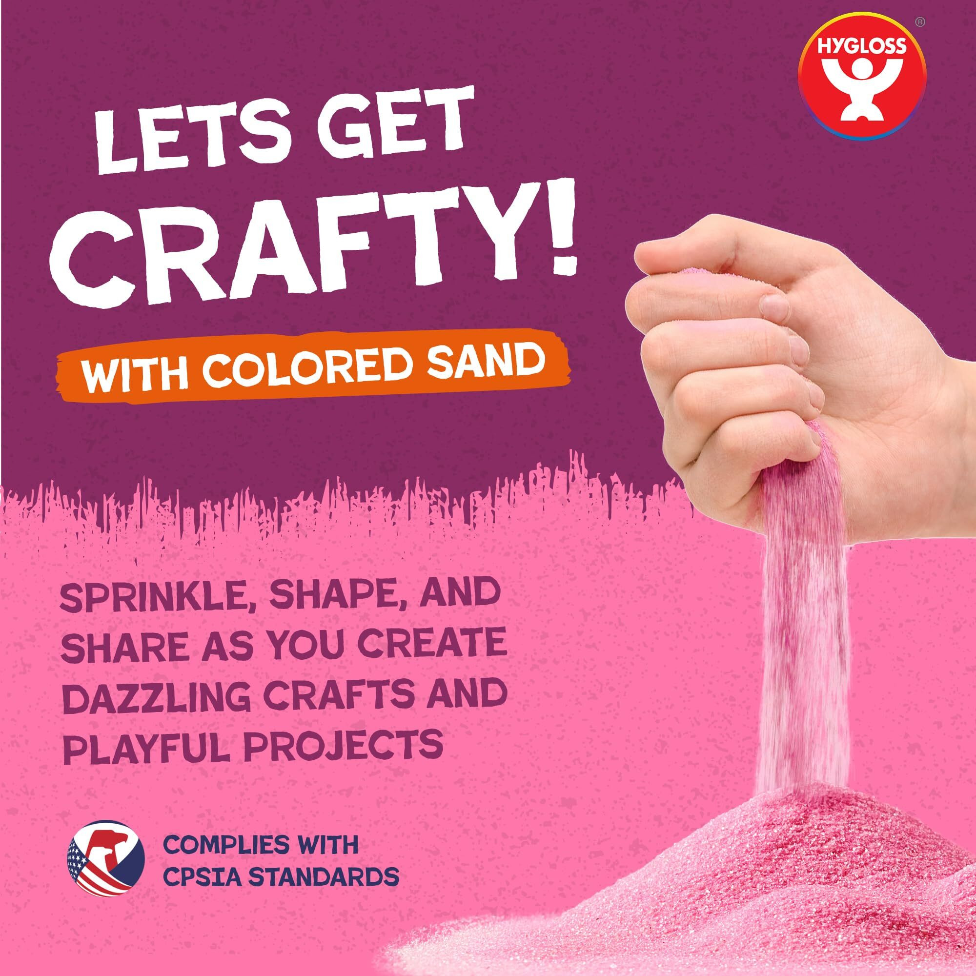 Colored Sand For Sand Art - Sand For Crafts - Vibrant Color Play Sand - Safe For Ages 3+ Fine Colorful Sand For Plants - Classroom Arts & Crafts For Kids 4 5 6 7 8 9 10 11 12 - 15 Lb. Bottle, Yellow