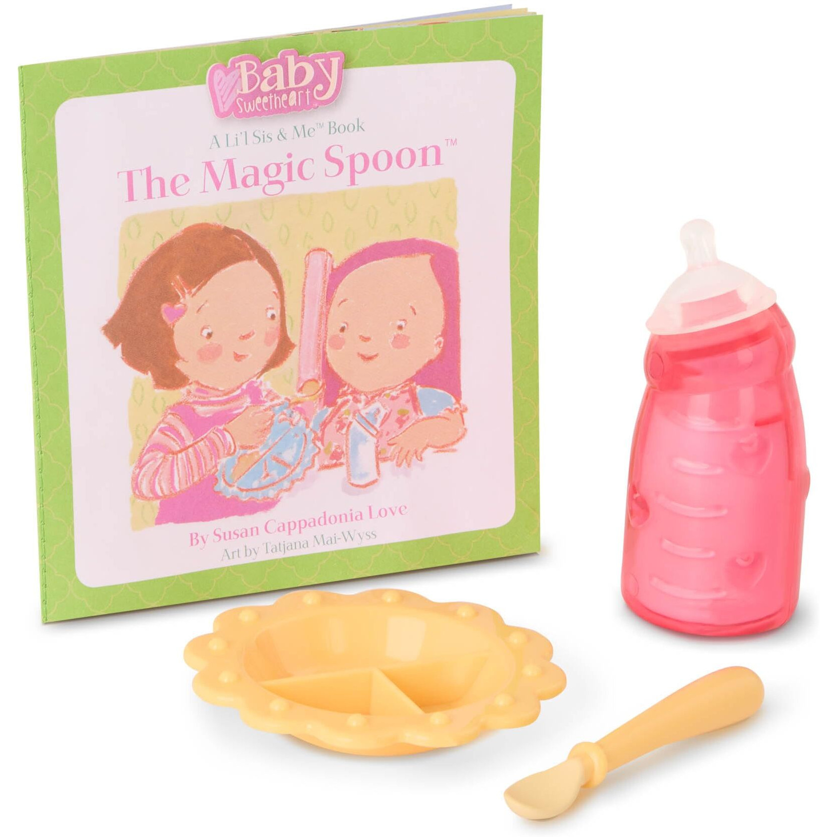 Baby Sweetheart By Battat - Feeding Time 12-Inch Soft-Body Newborn Baby Doll With Easy-To-Read Story Book And Baby Accessories