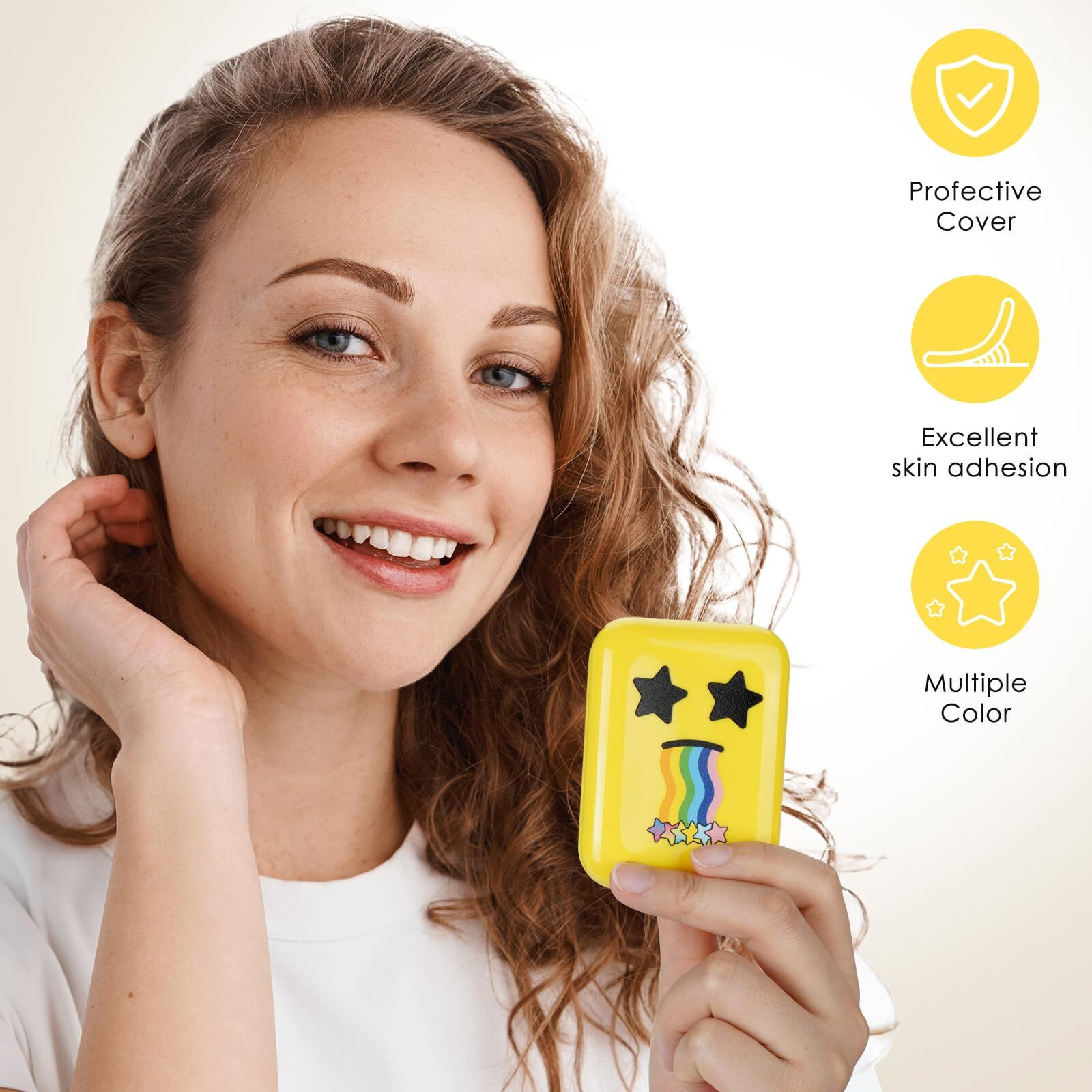 Auslka Star Pimple Patches - 150 Count - Hydrocolloid Pimple Patches,Cute Star Shape, 6 Colors,Spot Stickers For Face And Skin,Temporary Mirror