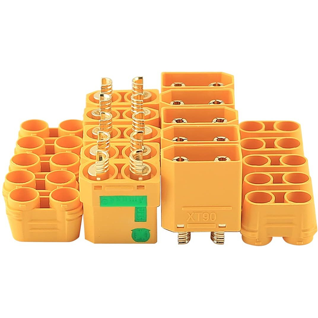 10Pcs Amass Xt90 Connector Update Xt90S Anti-Spark Male Female For Rc Fpv Lipo Battery Esc Charger Lead