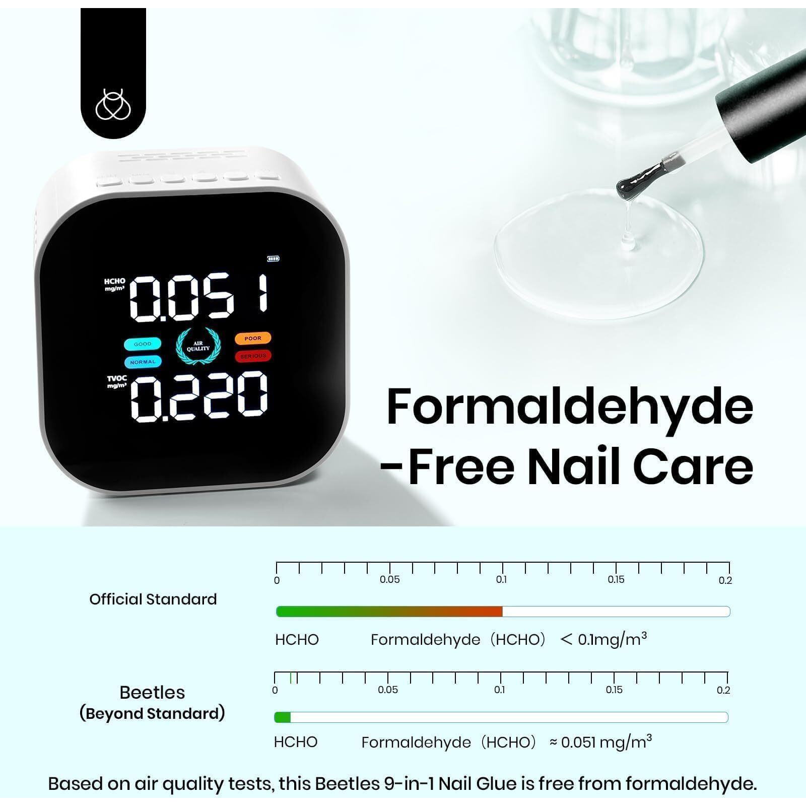 Beetles Gel Polish 9 In 1 Nail Glue With New Formula, 0.5 Fl Oz Super Strong Brush In Nail Gel Glue For False Nails Tips, Rhinestone, Base Gel, Blooming Gel, Gift For Women