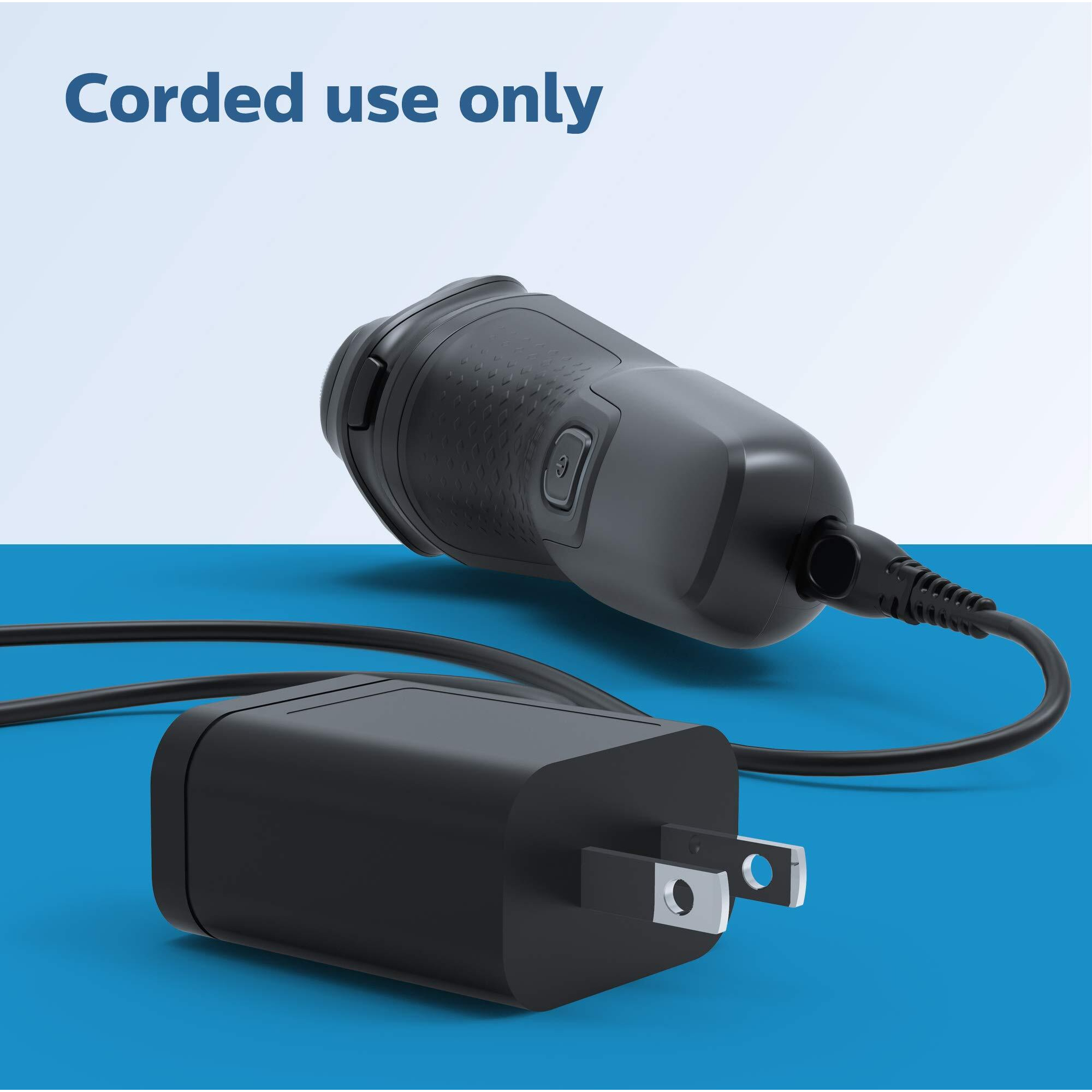 Philips Norelco Shaver 1100, With Comfort Cut Blades & 4D Flex Heads (Corded Use Only), S1015/81